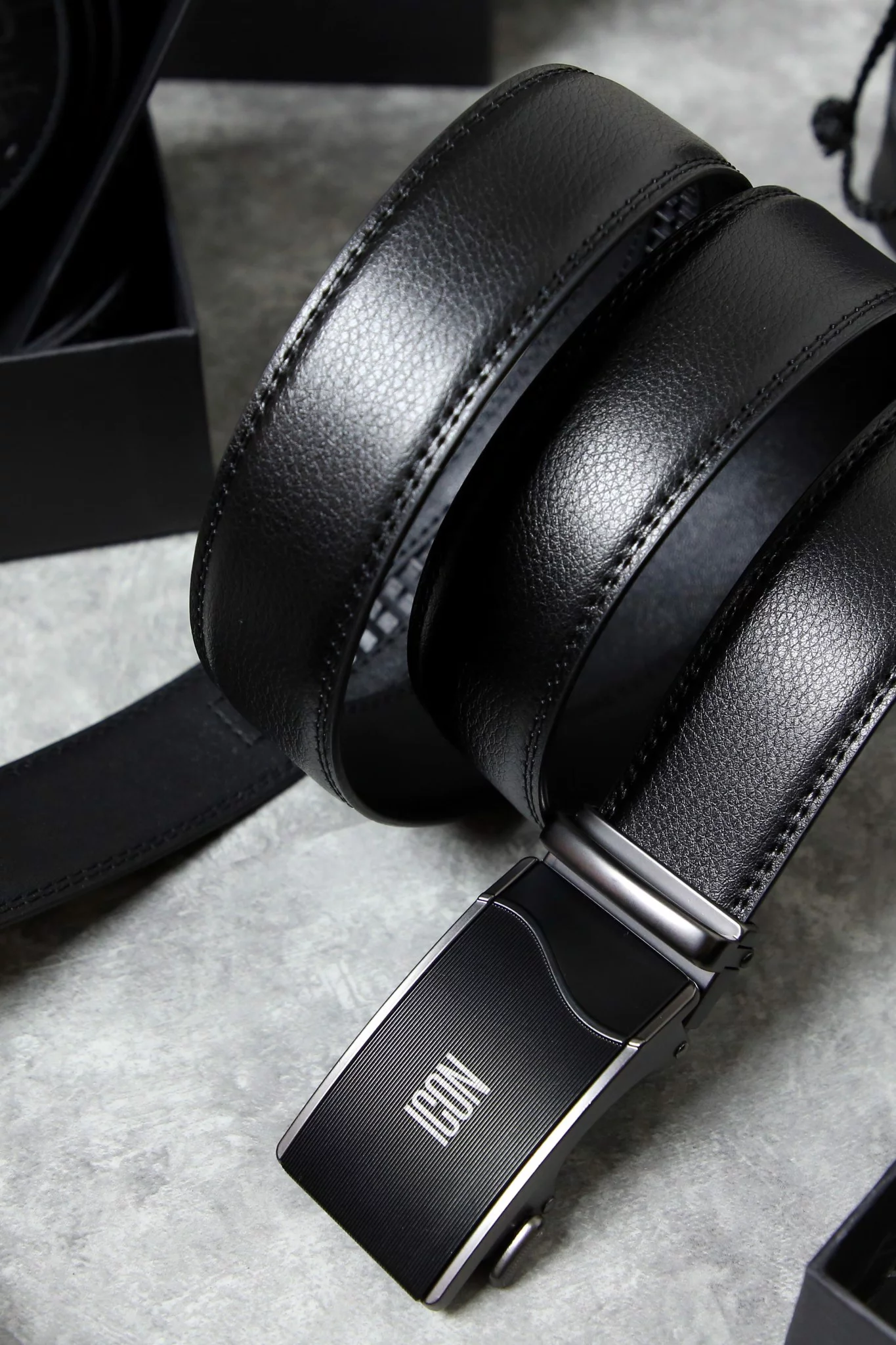 Thắt lưng ICON DENIM Black Ashlar