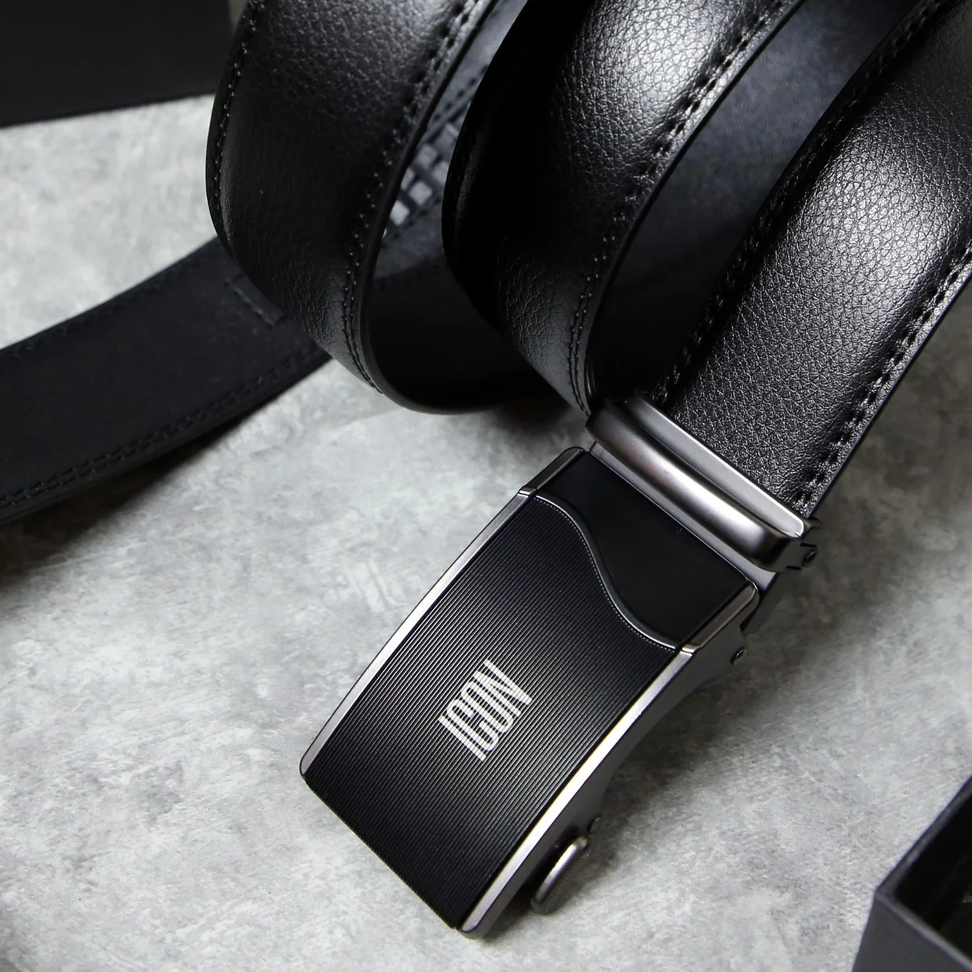 Thắt lưng ICON DENIM Black Ashlar