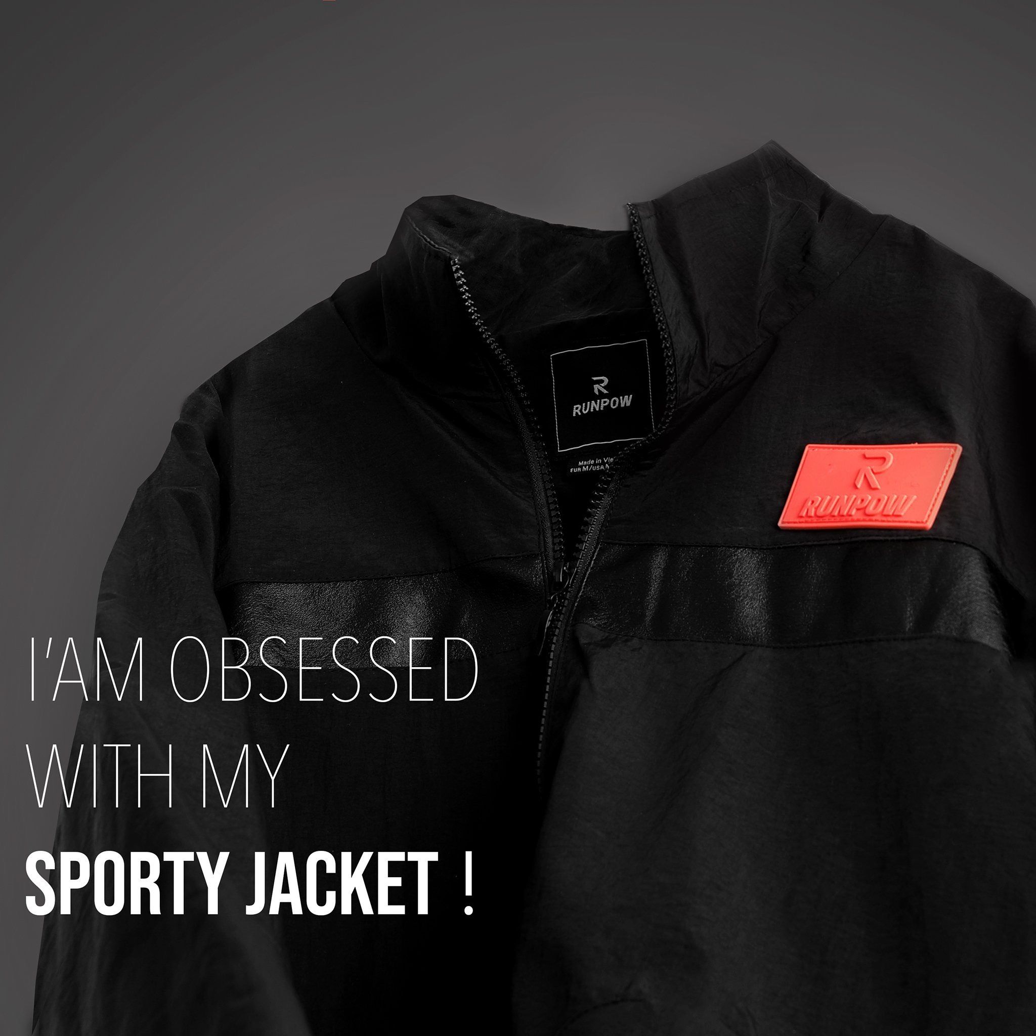 Áo khoác dù RUNPOW jacket w logo ss21
