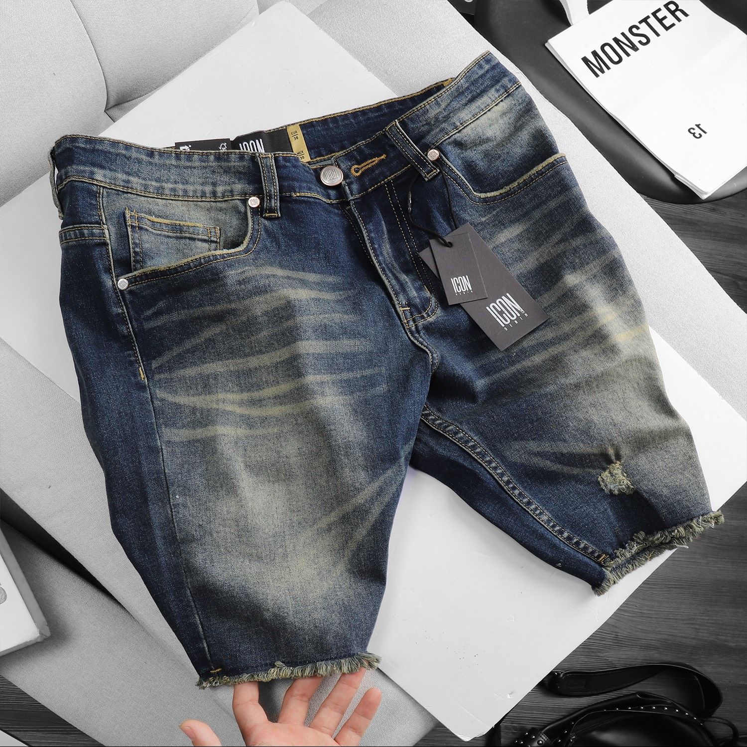 Quần Short Jean ICON DENIM Slim fit