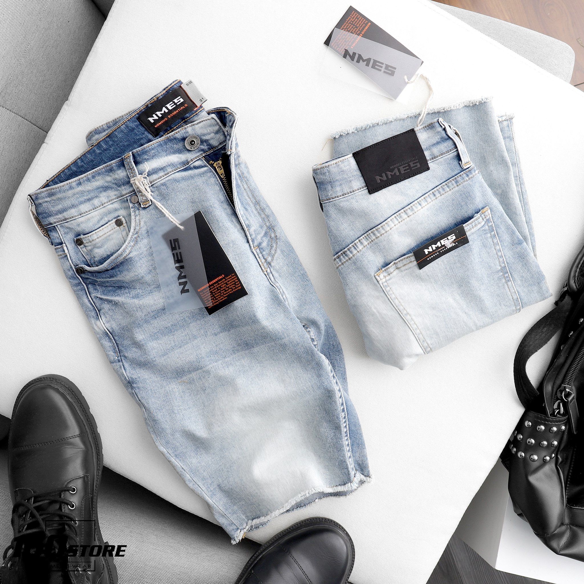 Quần short jeans NOMOUS ESSENTIALS slim