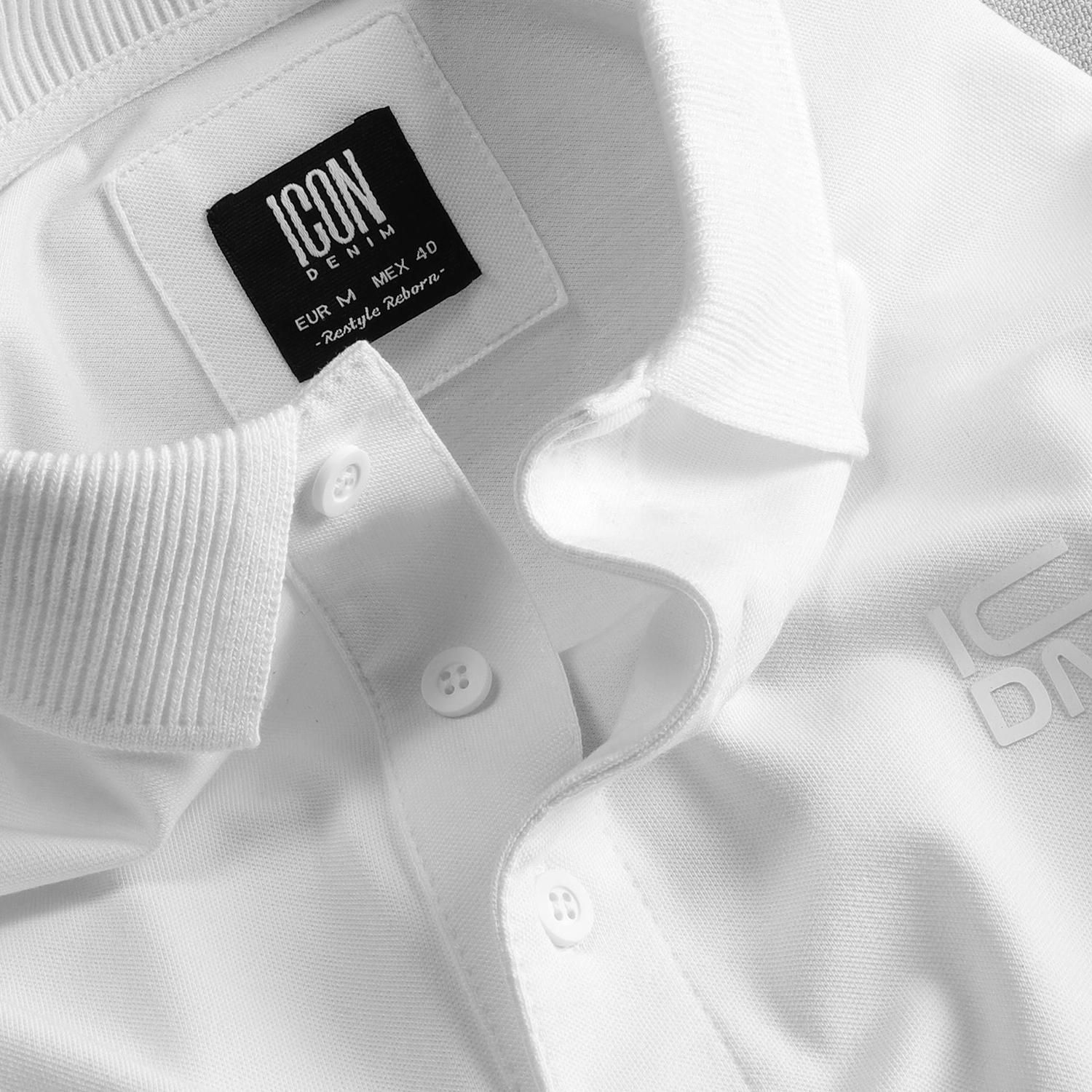 Áo polo ICON DENIM w logo