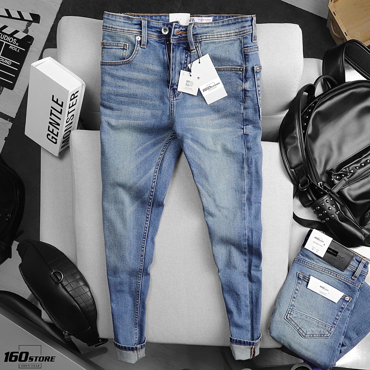 Quần jean ZRA blue skinny