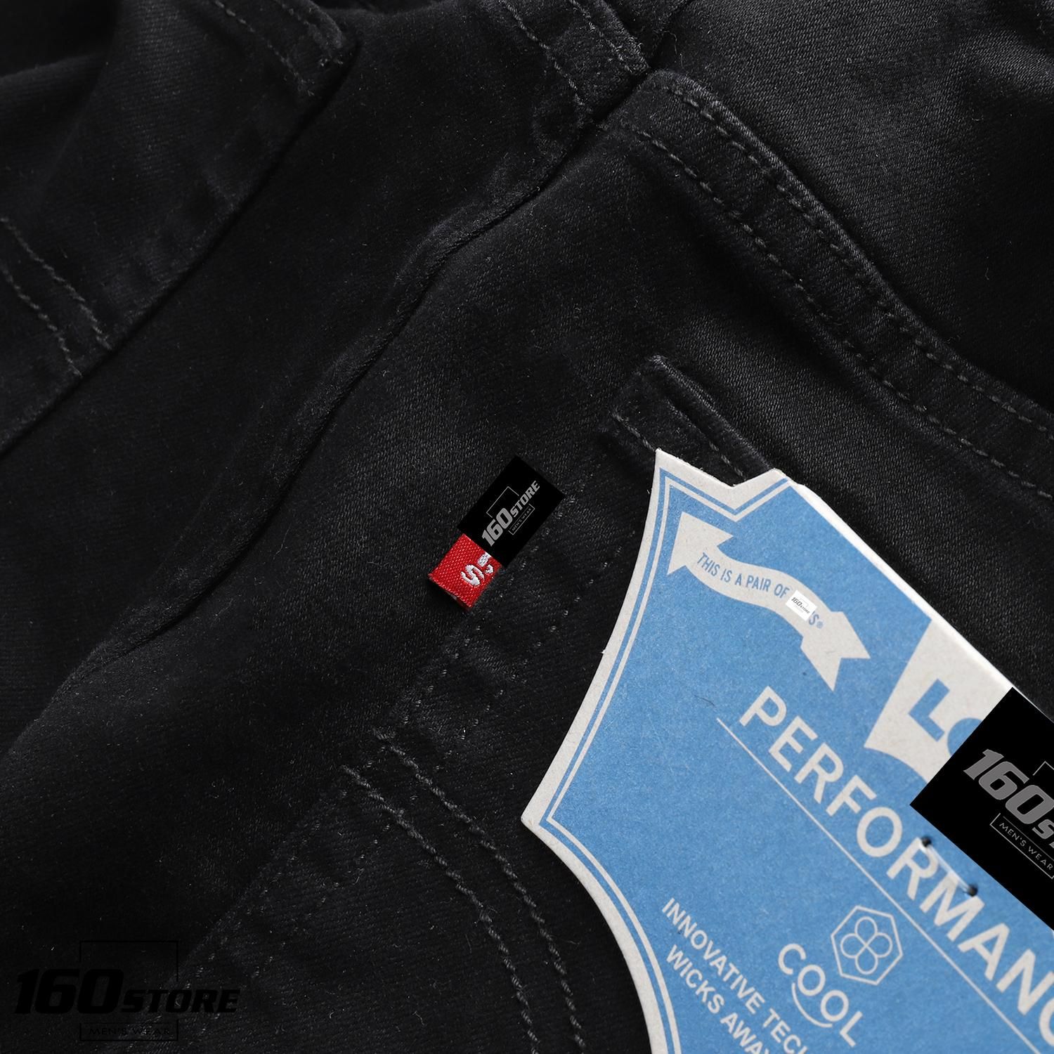 Quần jean LVIS black slim fit
