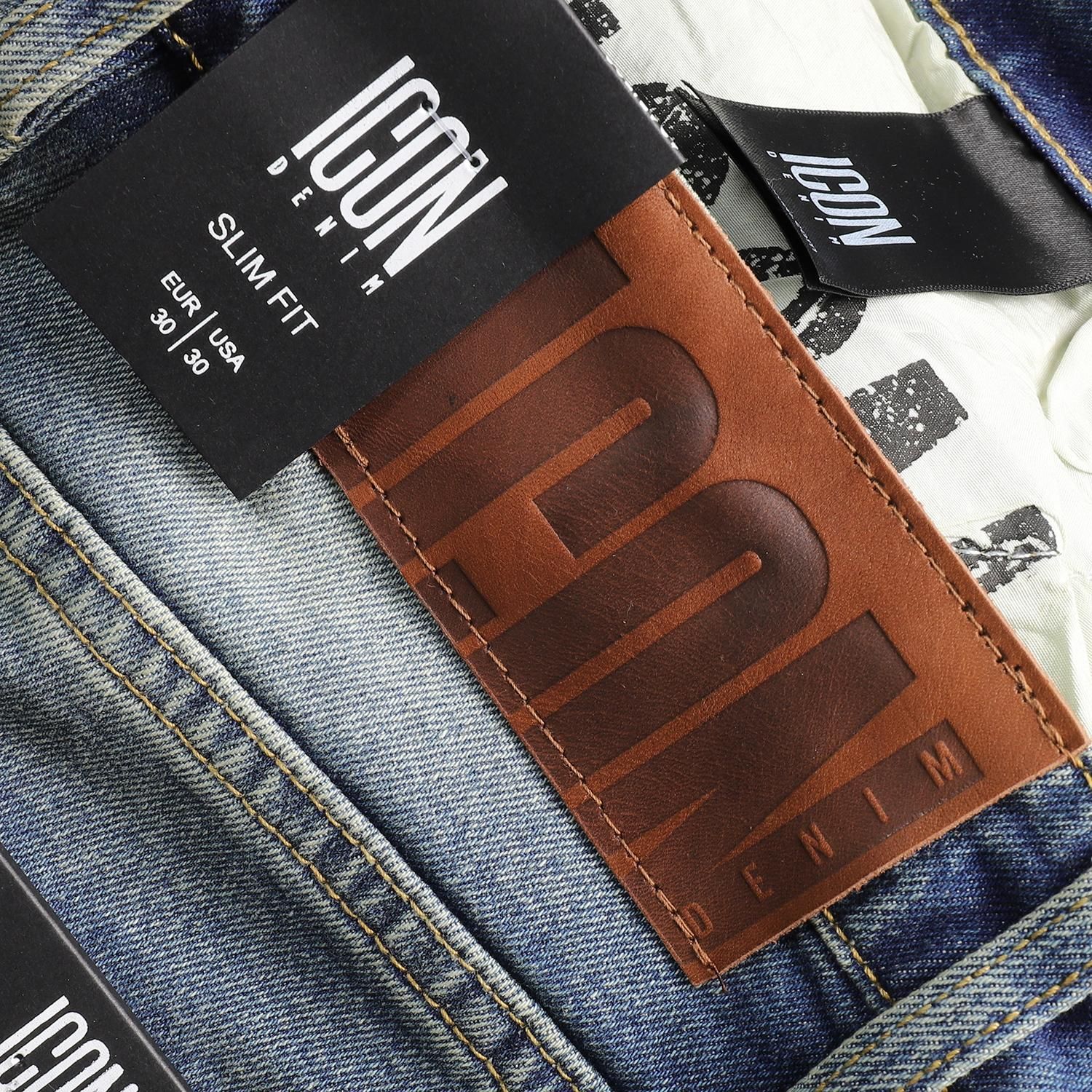 Quần jean ICON DENIM wash slim