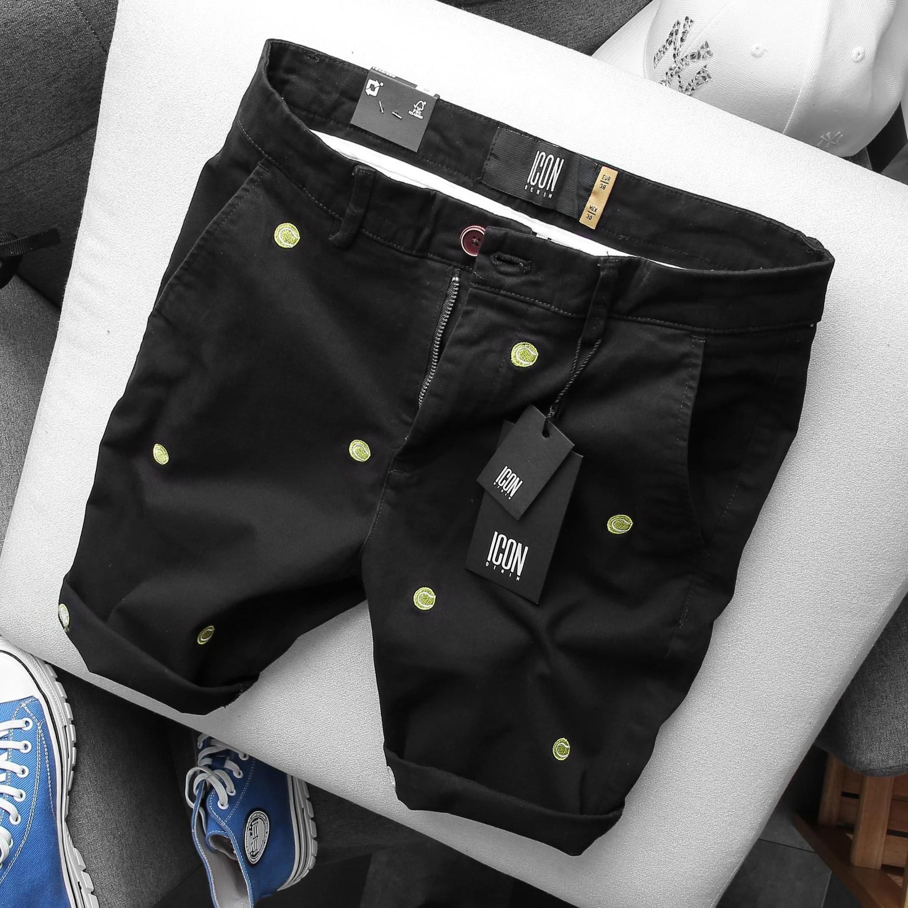 Quần short ICON DENIM Balls Embroidered