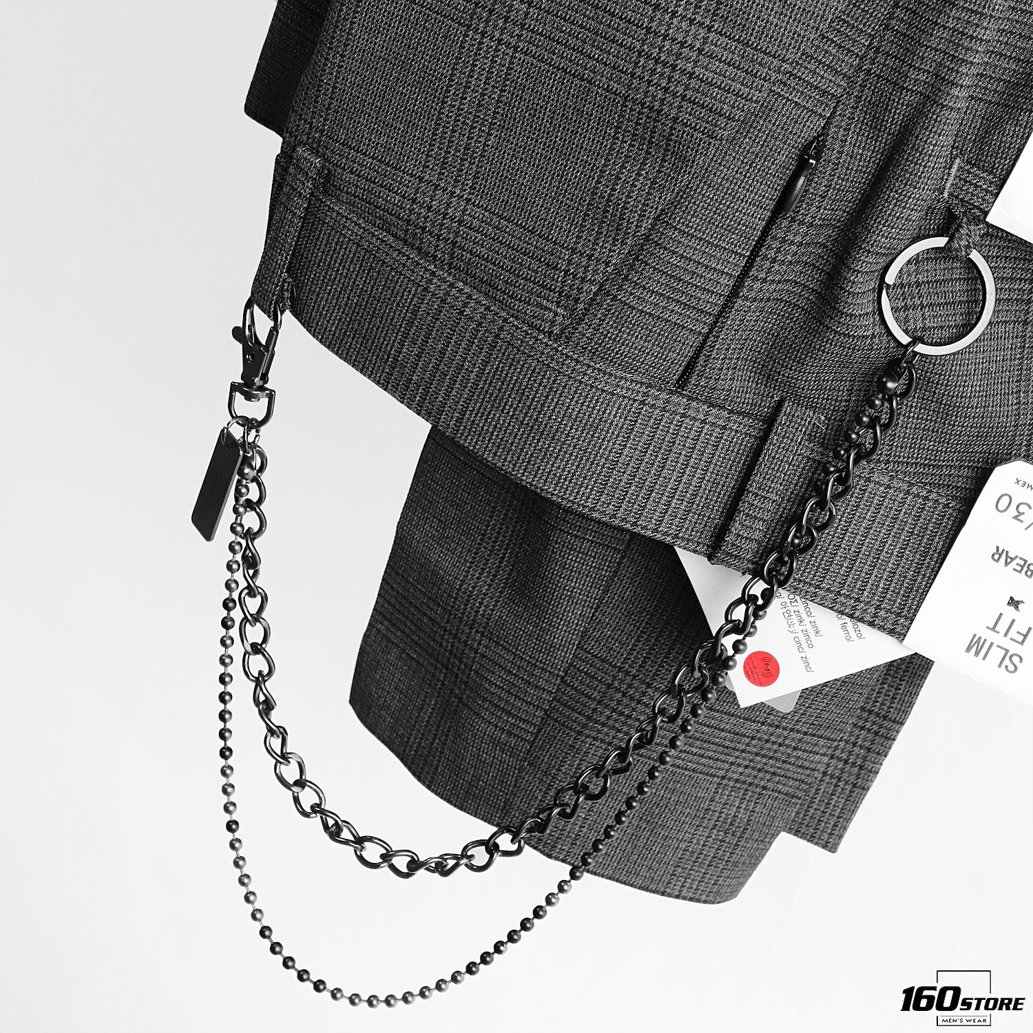 Quần tây P.B slim fit w chain