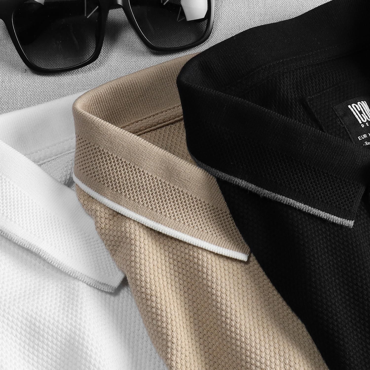 Áo polo ICON DENIM stripe