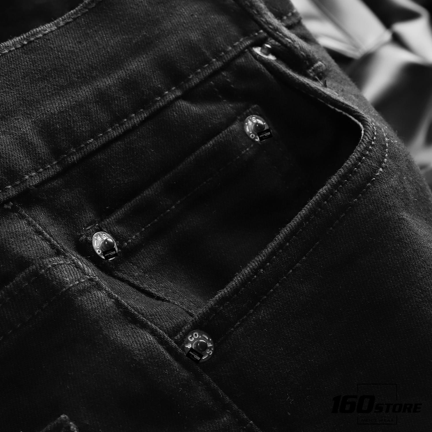 Quần jean LVIS black slim fit