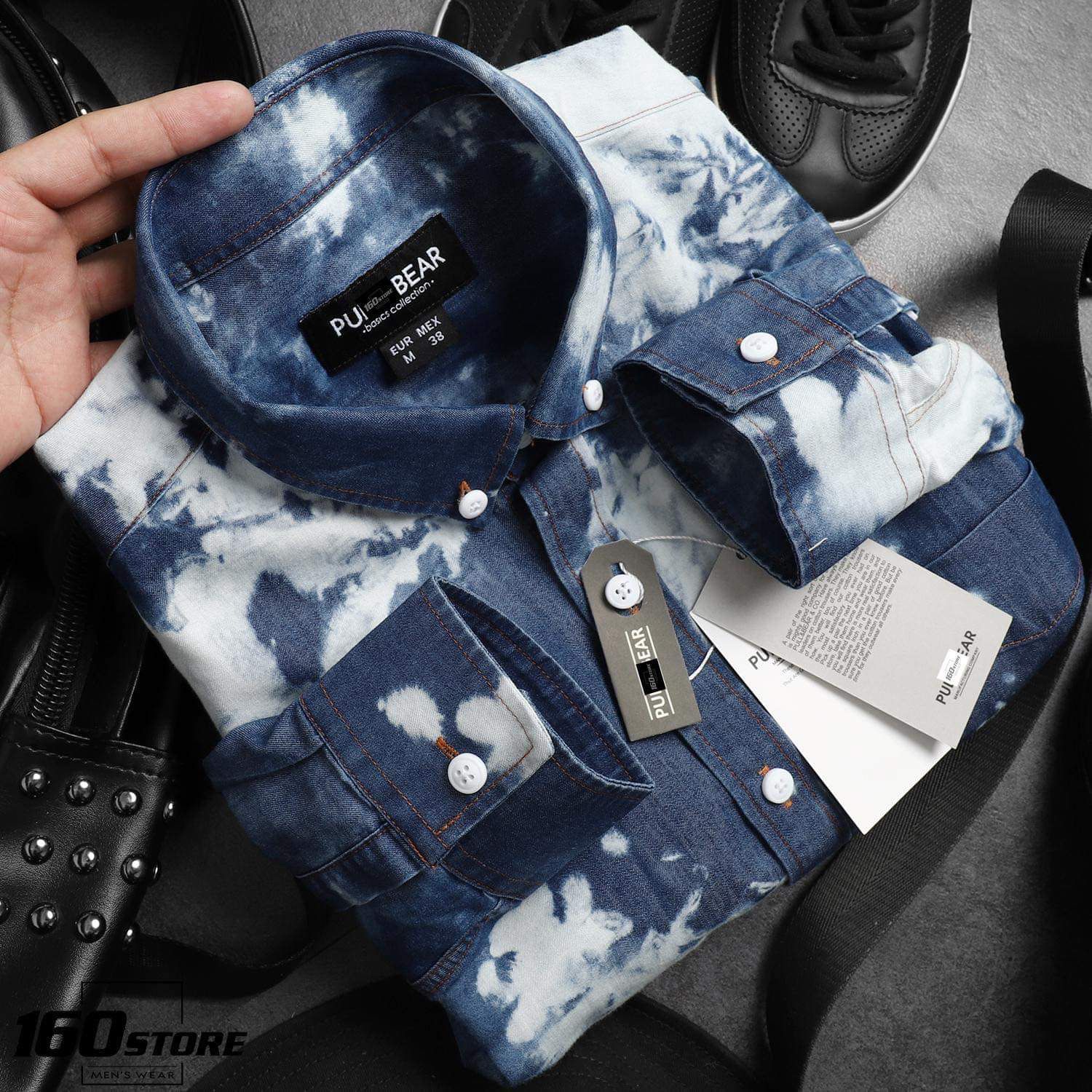 Áo sơmi denim P.B