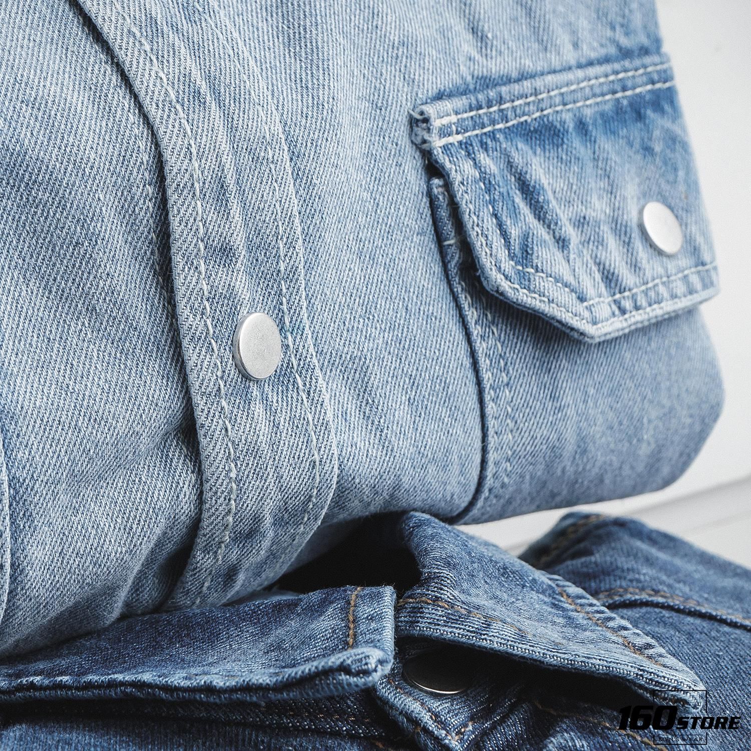 Áo sơmi tay dài ZRA denim