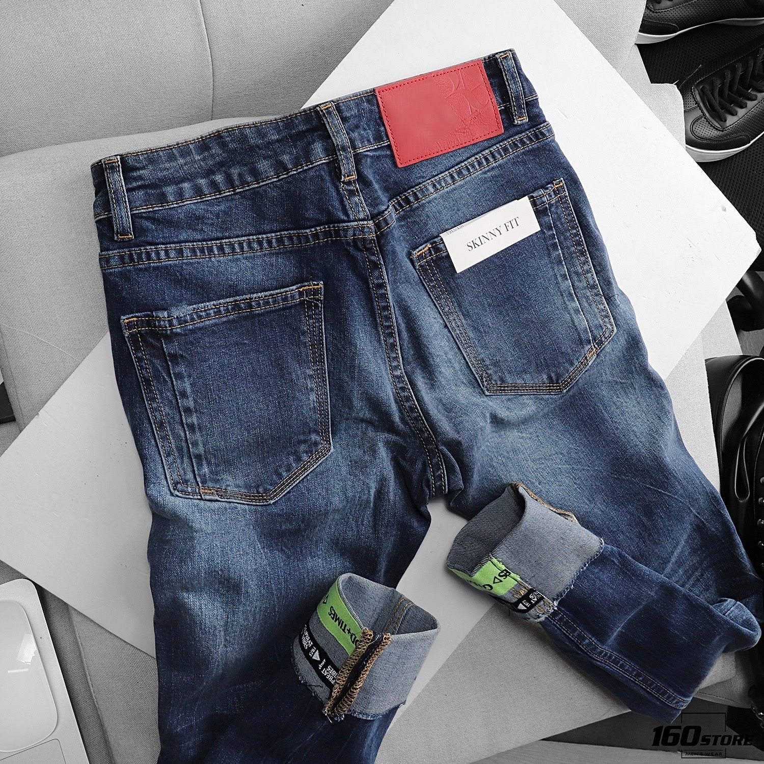 Quần jean ZRA blue ripped