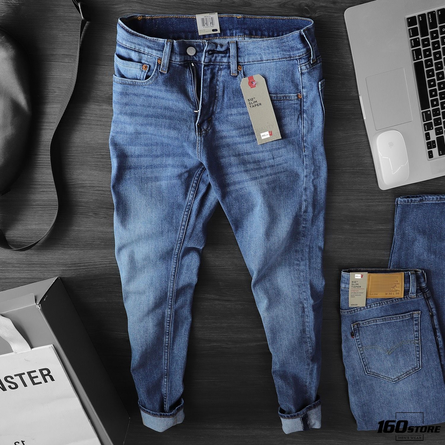 Quần Jean LVIS 512 slim taper