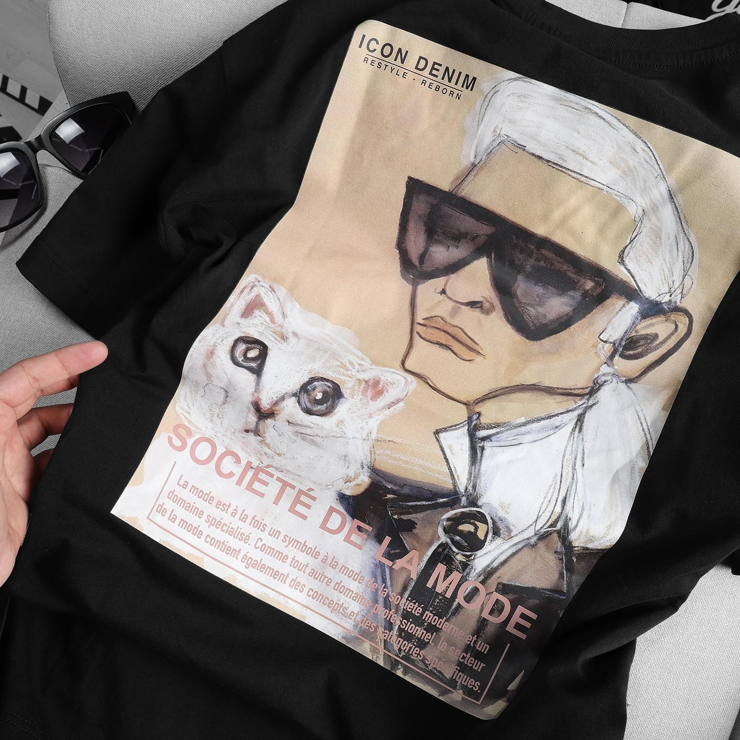 Áo thun ICON DENIM printed