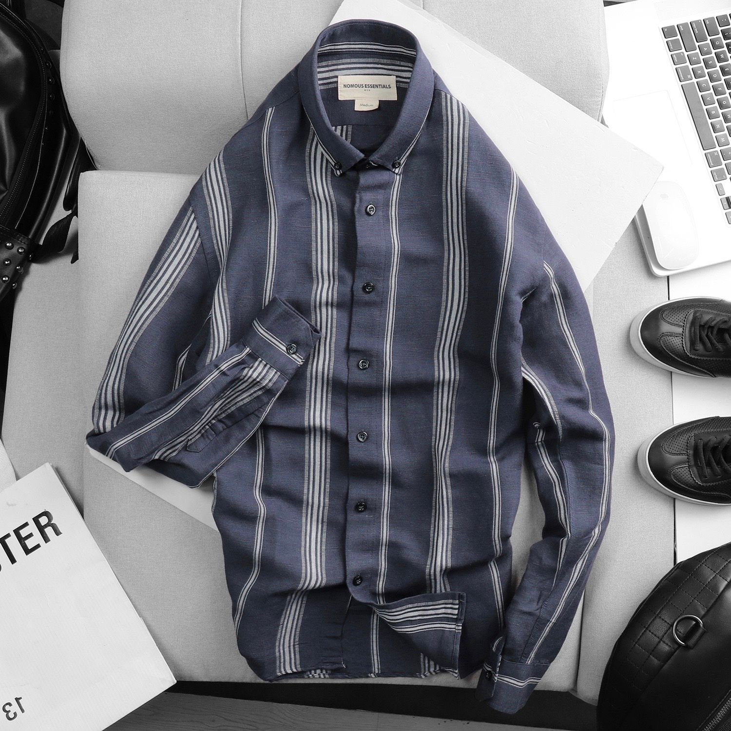 Áo Sơmi NOMOUS ESSENTIALS linen họa tiết