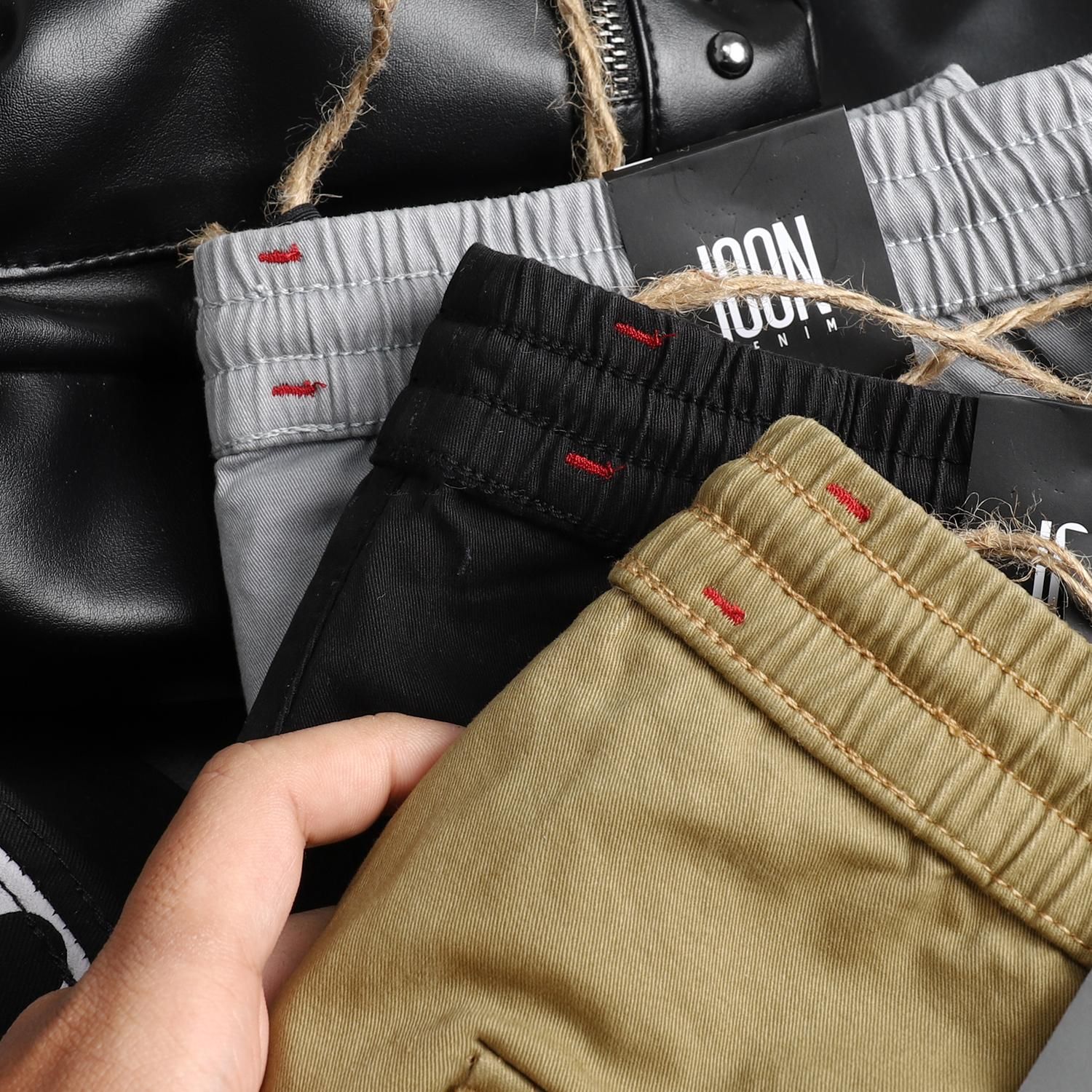 Quần short kaki ICON DENIM túi hộp