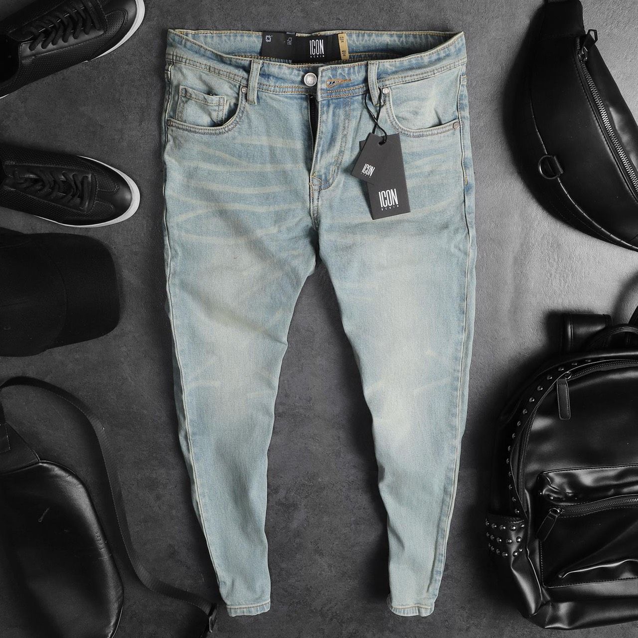 Quần jean ICON DENIM light blue skinny