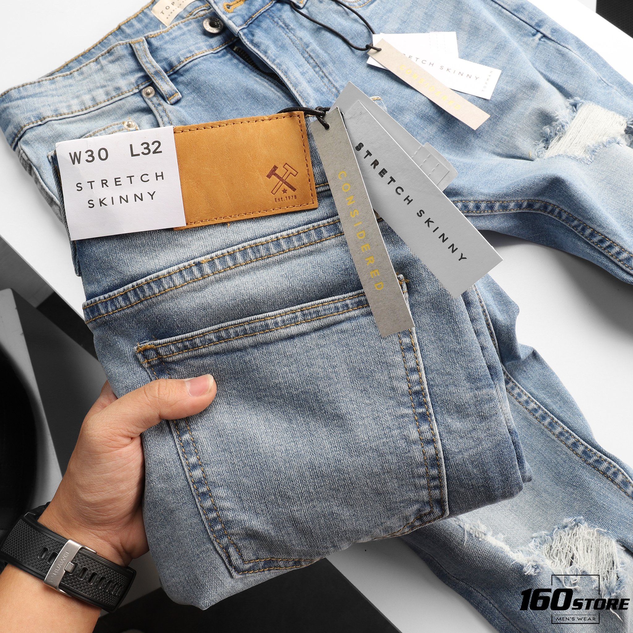 Quần jeans T.MAN skinny rách