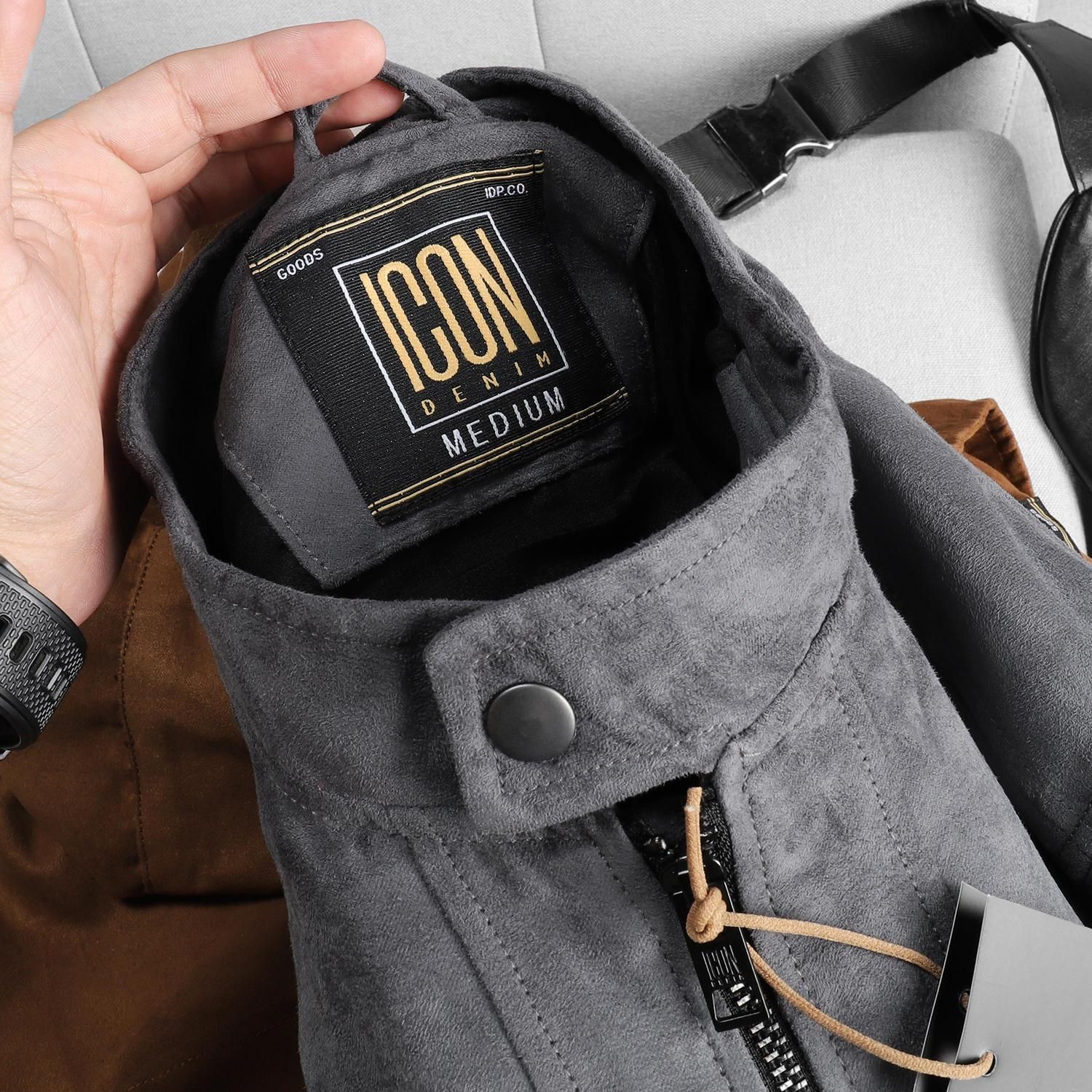 Áo khoác ICON DENIM da lộn