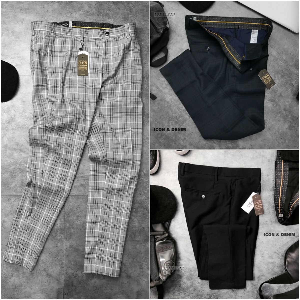 Icon & Denim Slim Fit Trousers