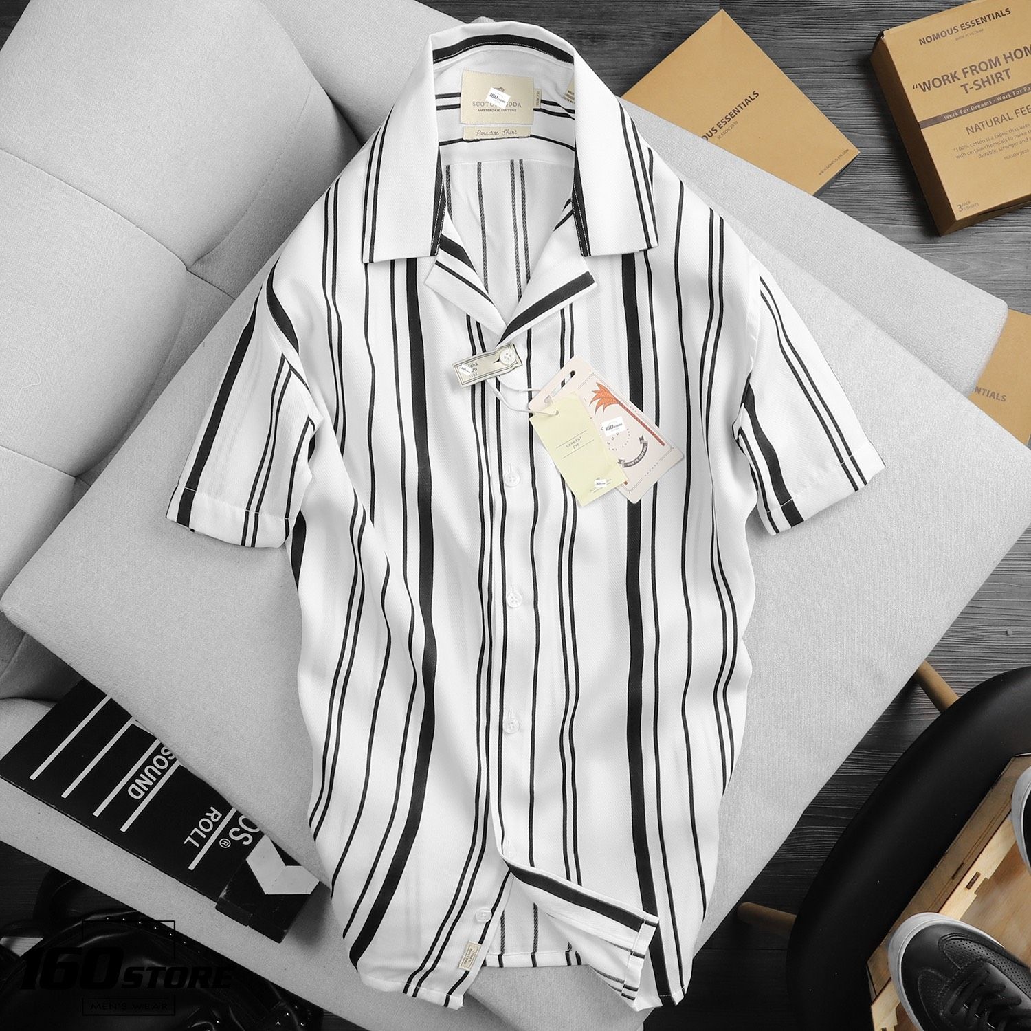 Áo sơmi tay ngắn S&S0DA stripes