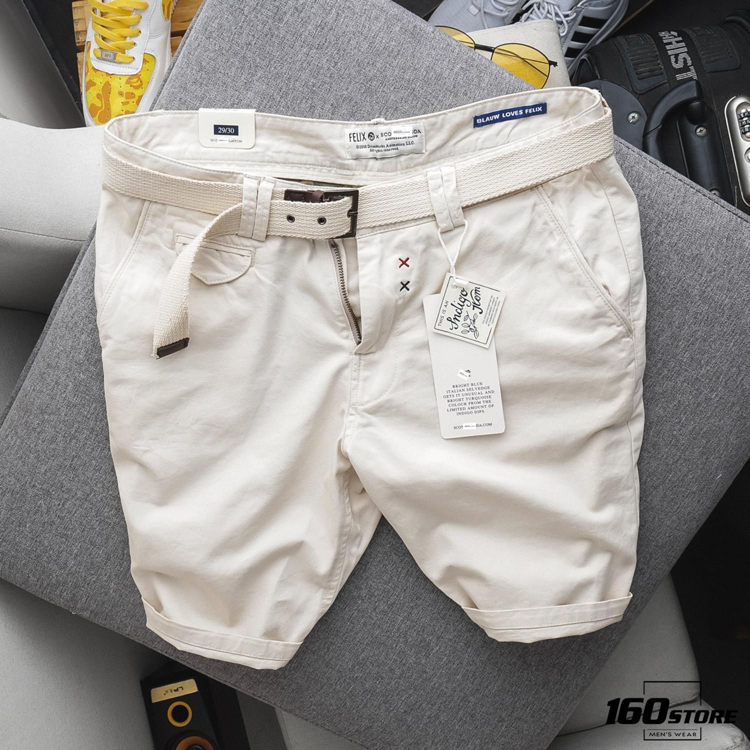 Quần short kaki S0DA w belt