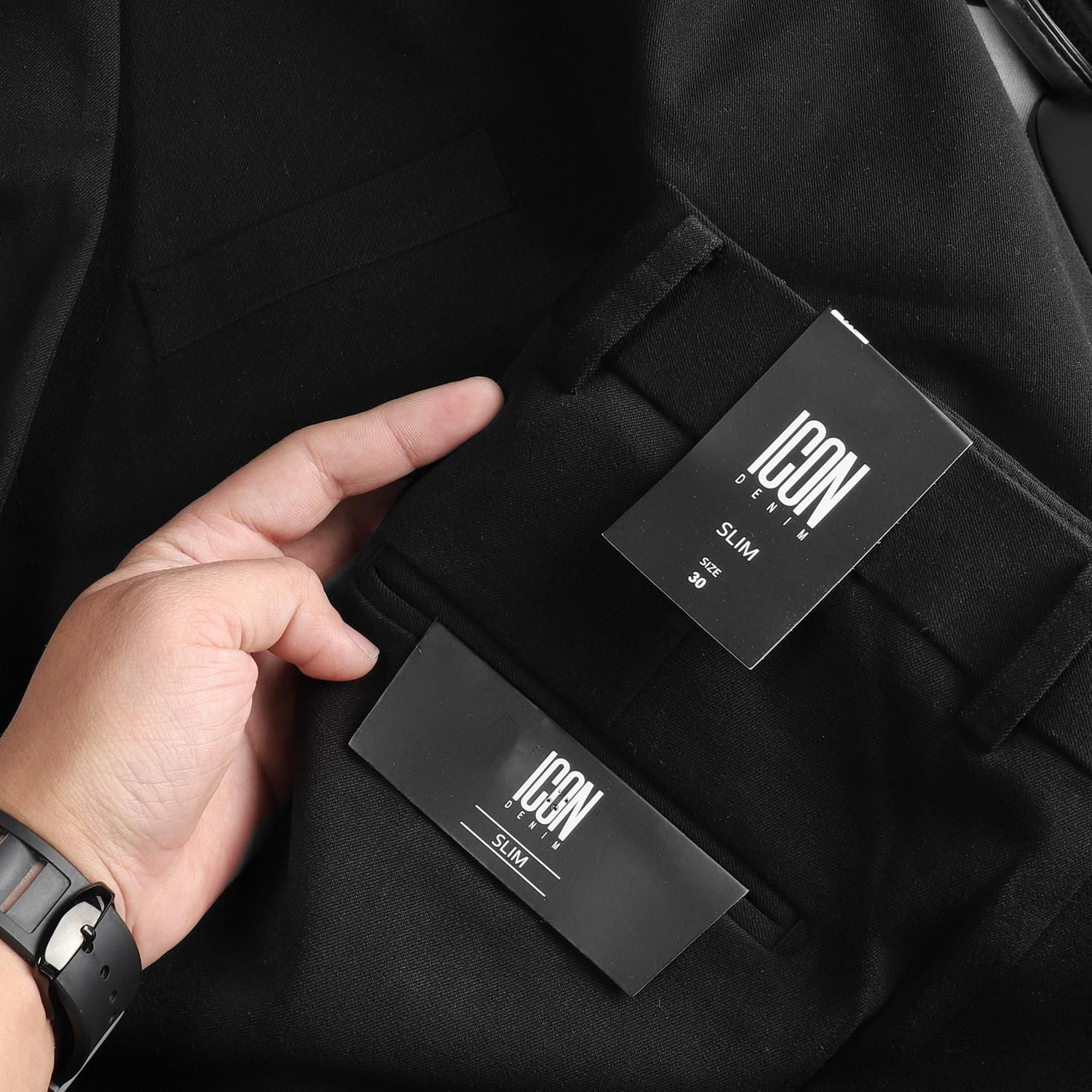 Quần tây ICON DENIM Black