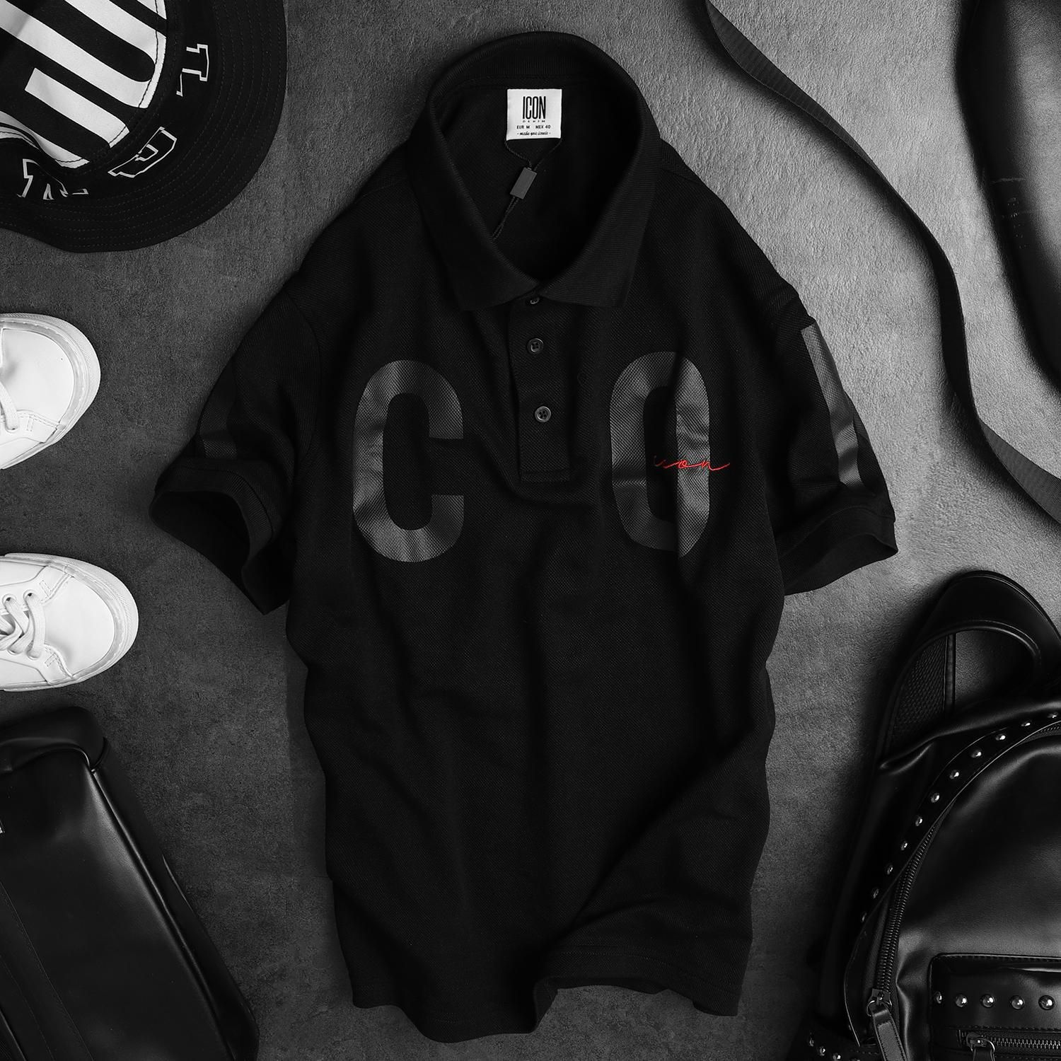 Áo polo ICON DENIM printed