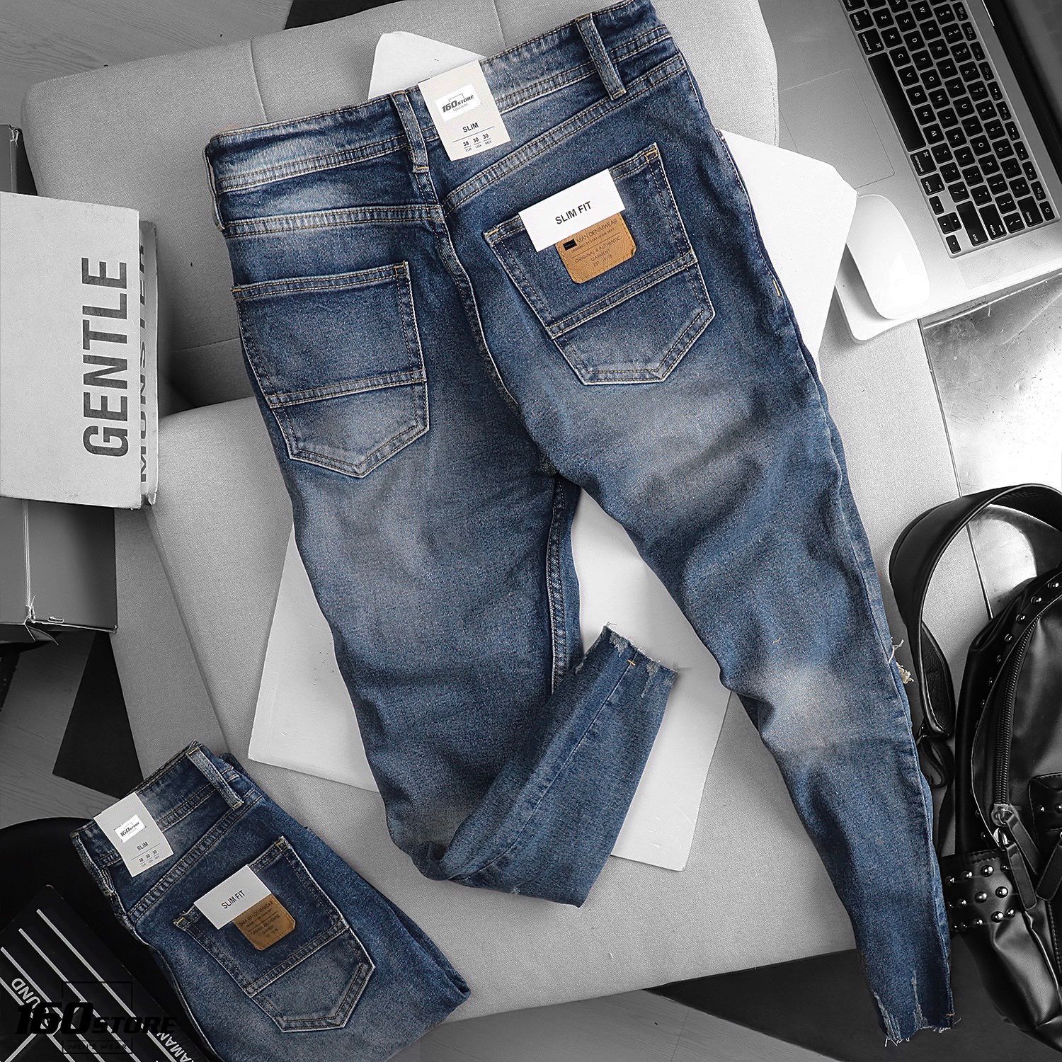Quần jean ZRA Ripped slim fit