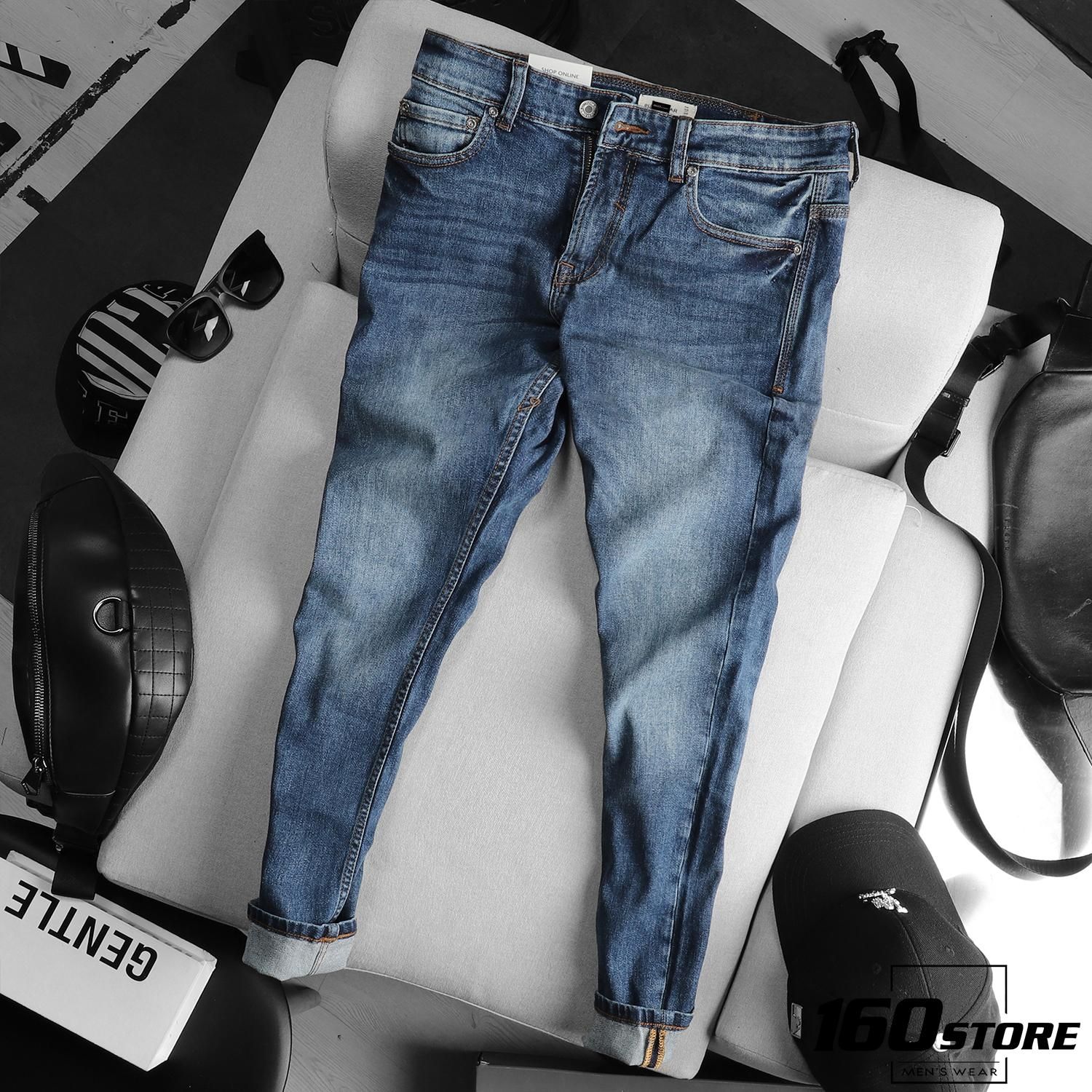 Quần jean P.B blue skinny