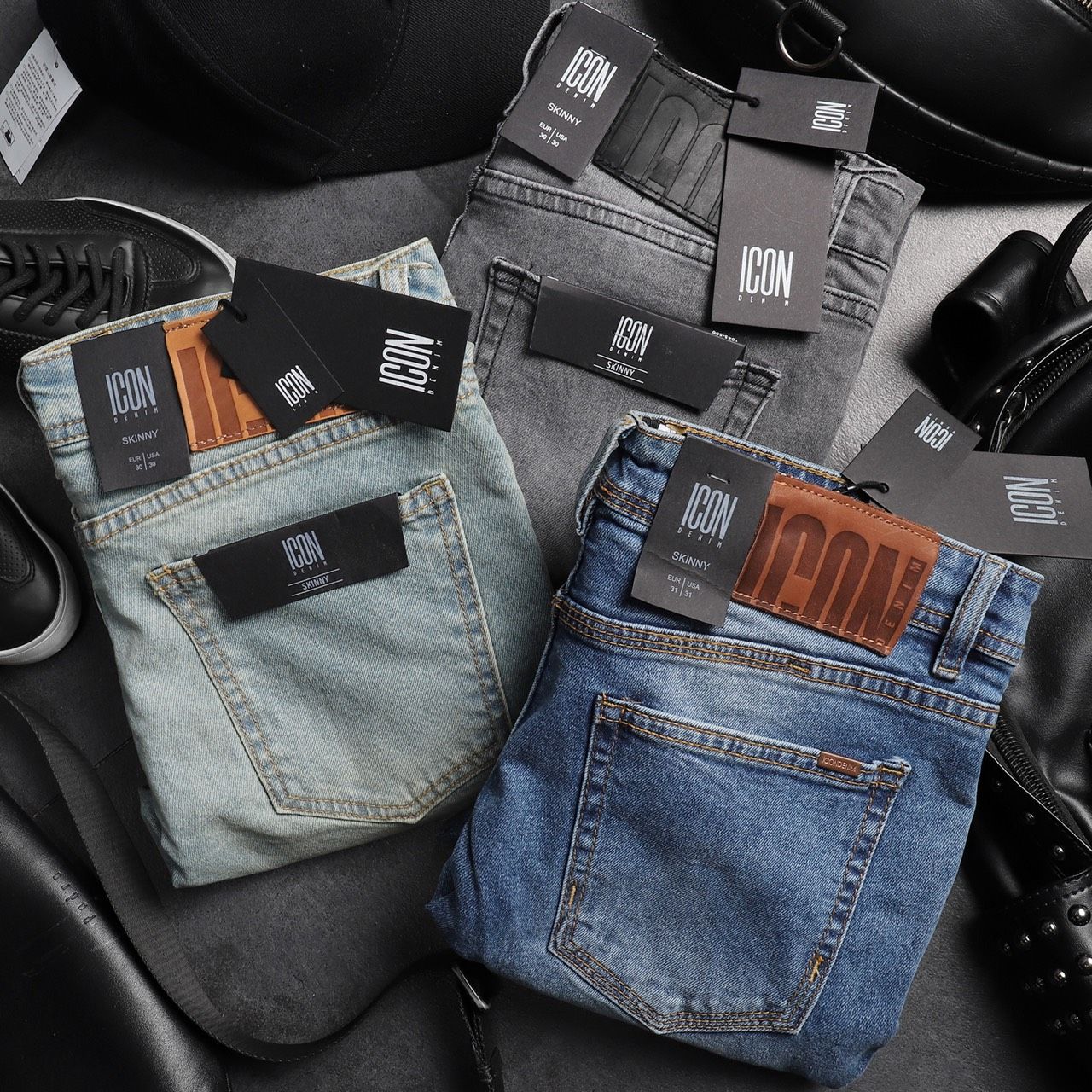 Quần jean ICON DENIM light blue skinny