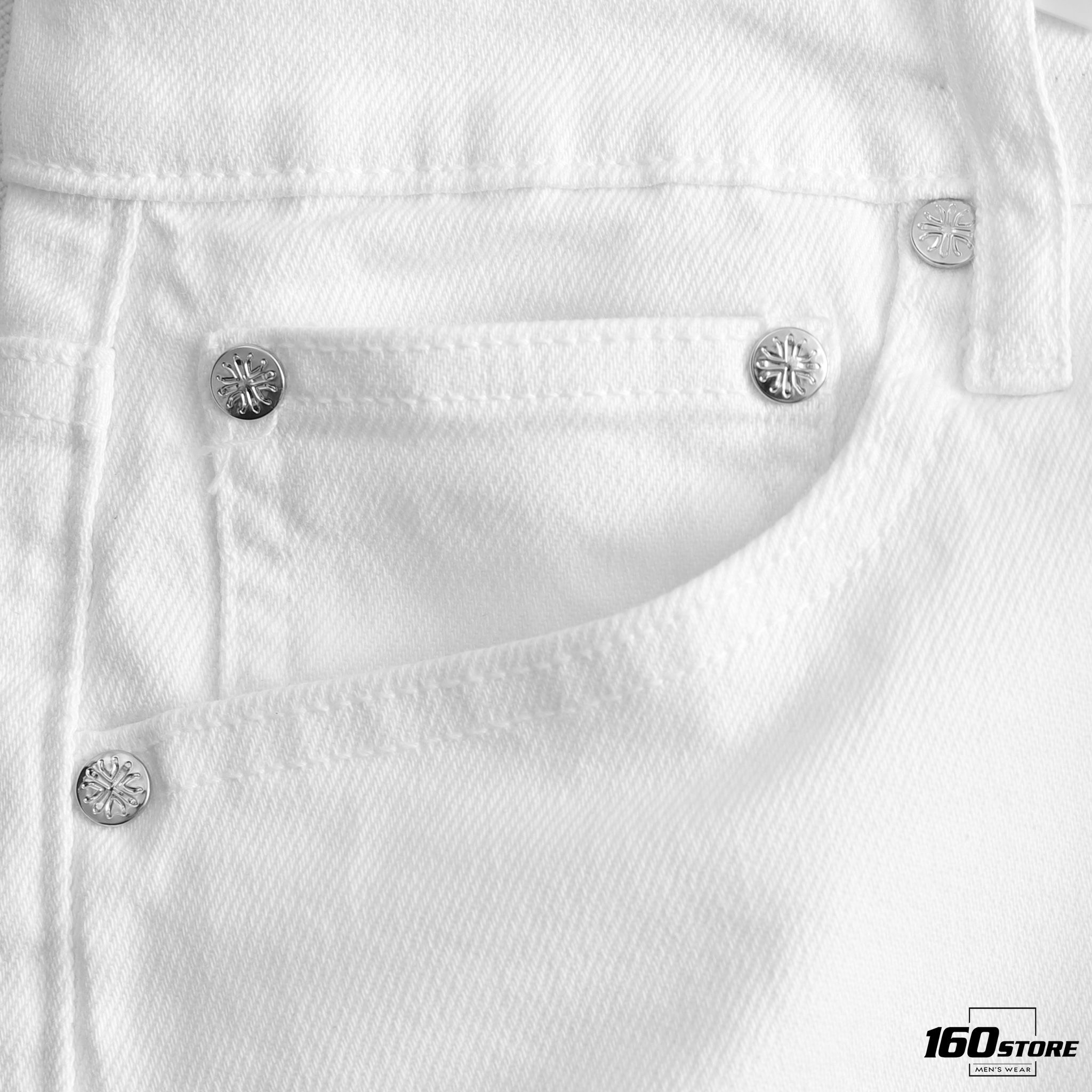 Quần jeans BOUTON white skinny