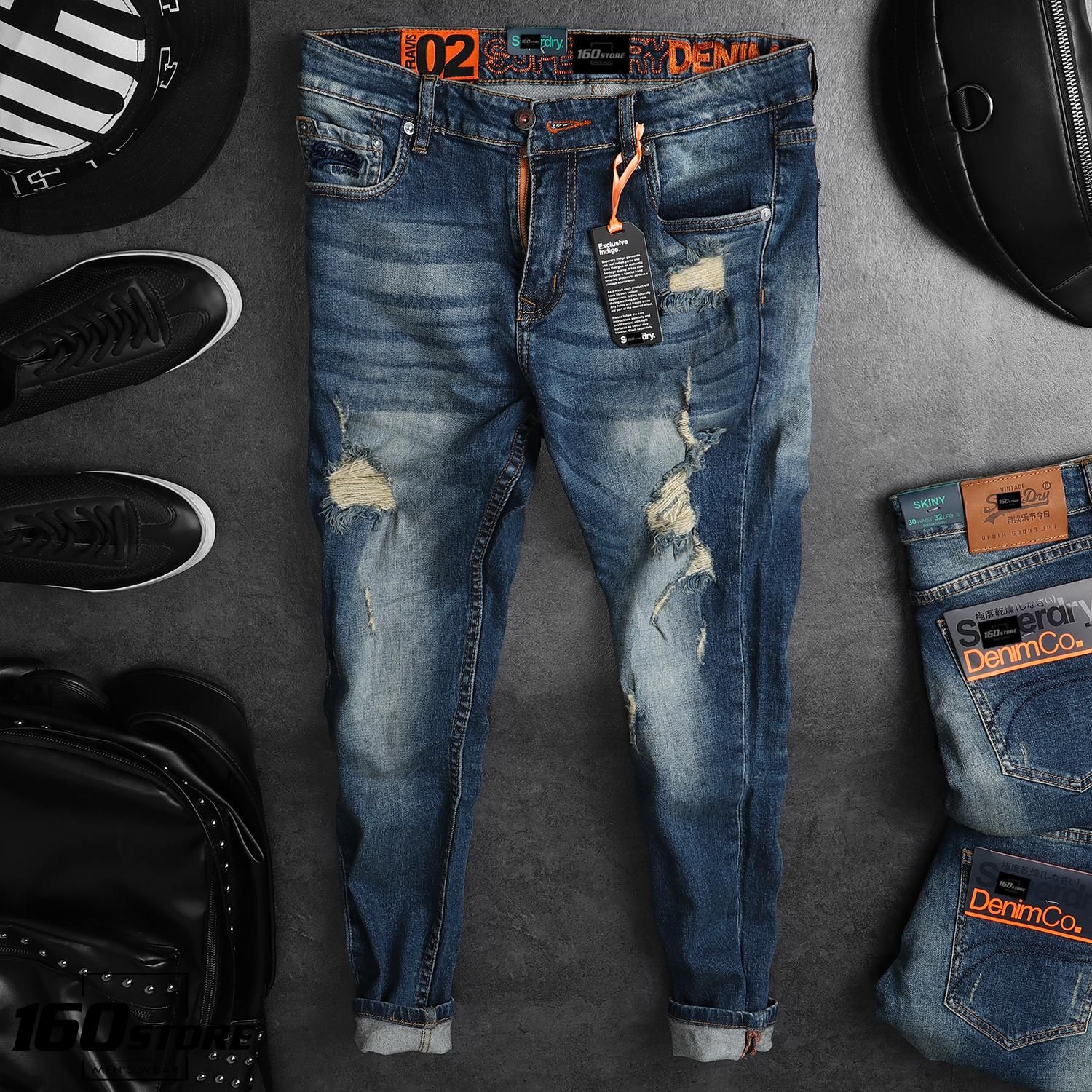 QUẦN JEAN S.D SKINNY RIPPED