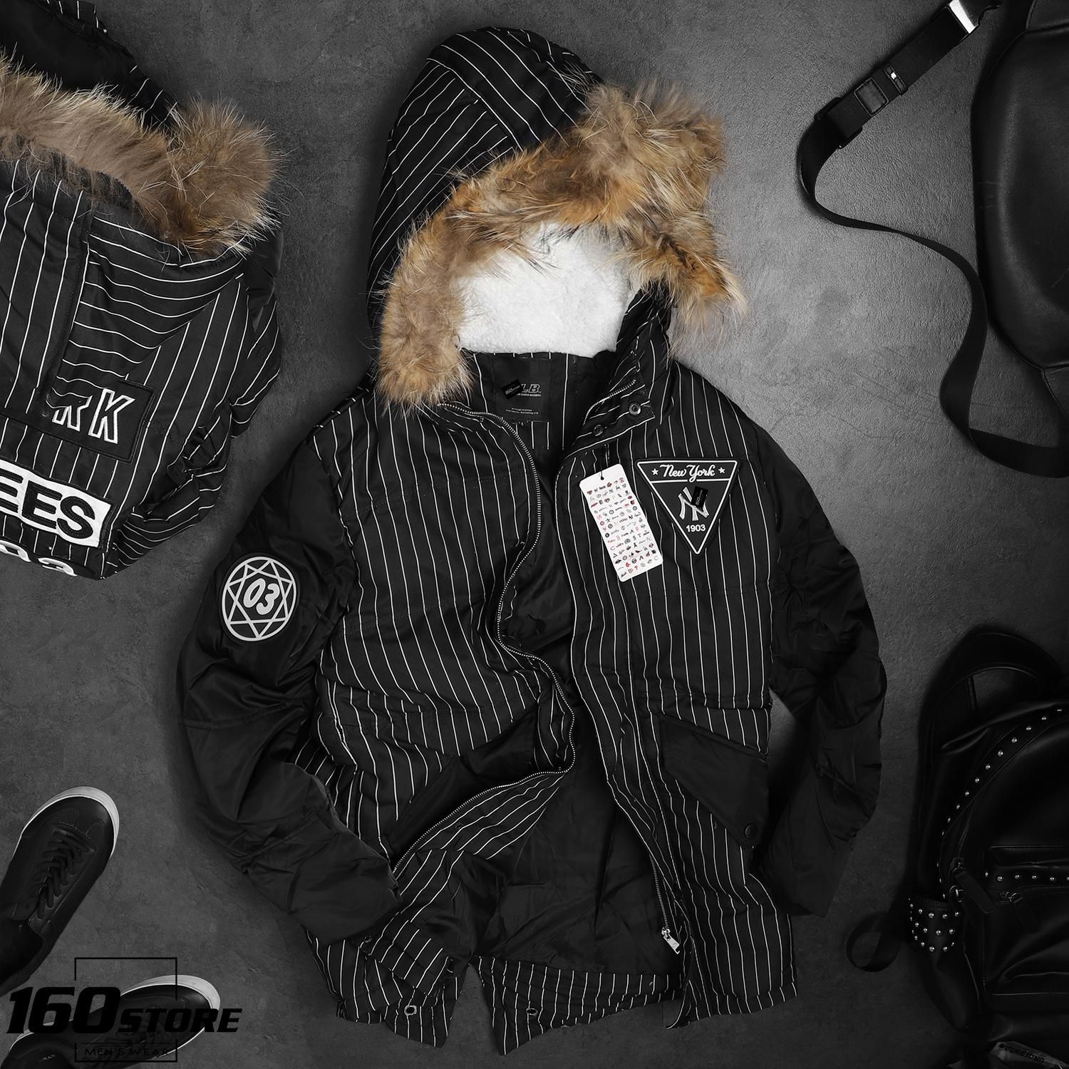 Áo khoác M.L.B N.Y hooded