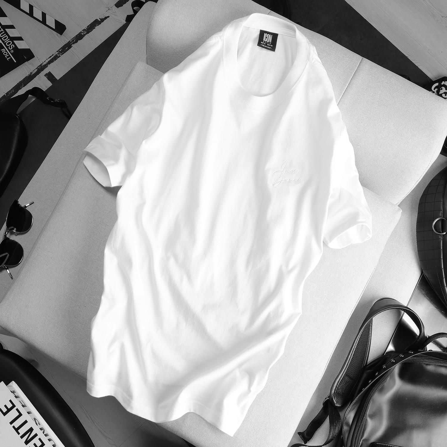 Áo thun ICON DENIM (logo thêu)