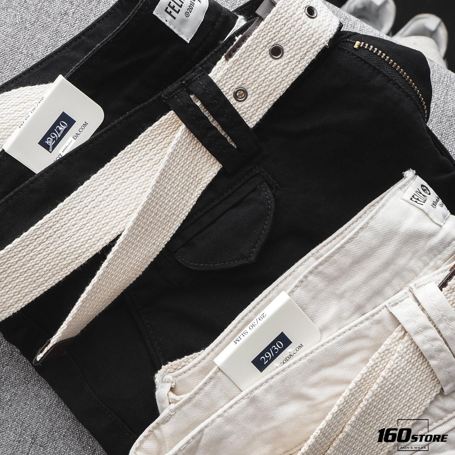 Quần short kaki S0DA w belt