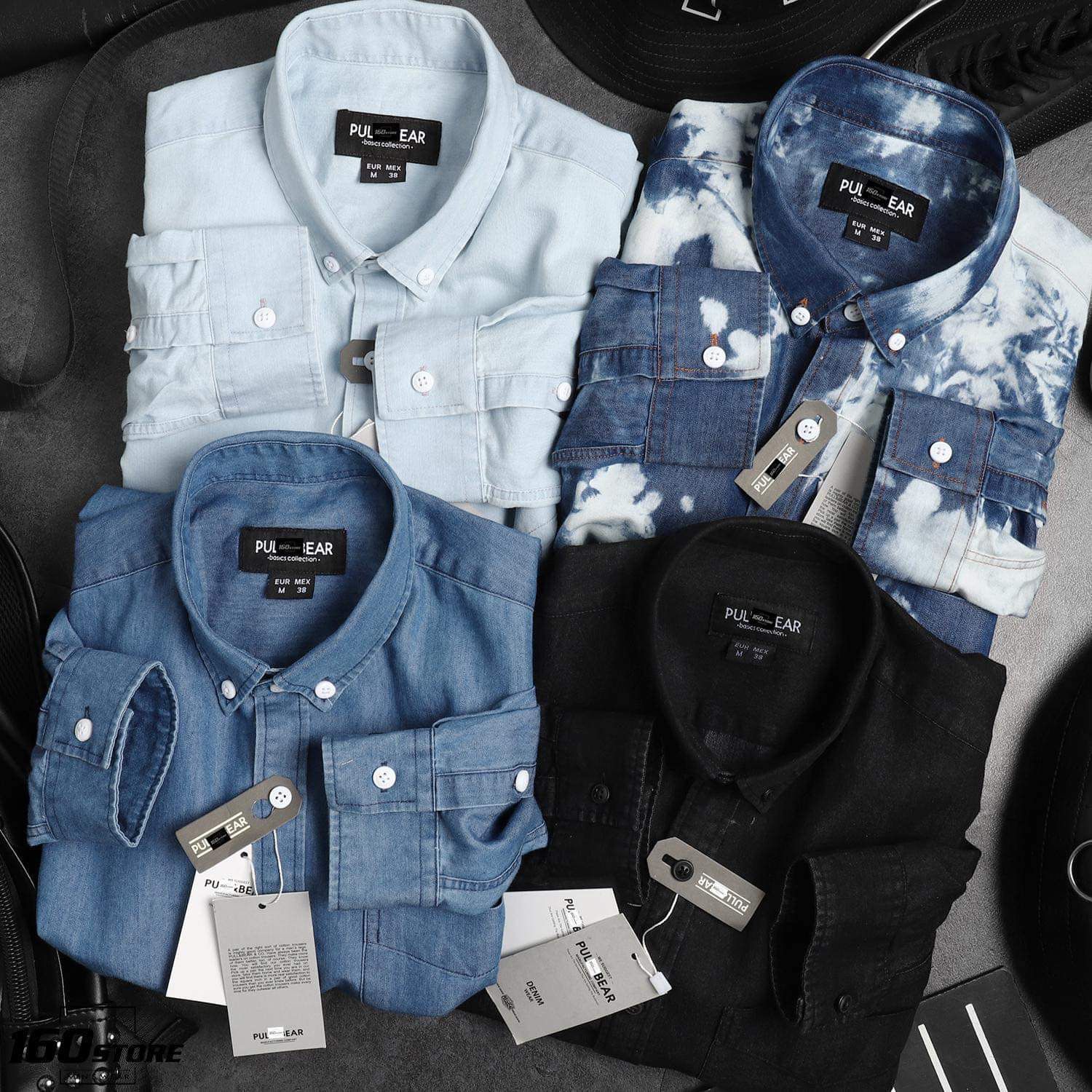 Áo sơmi denim P.B