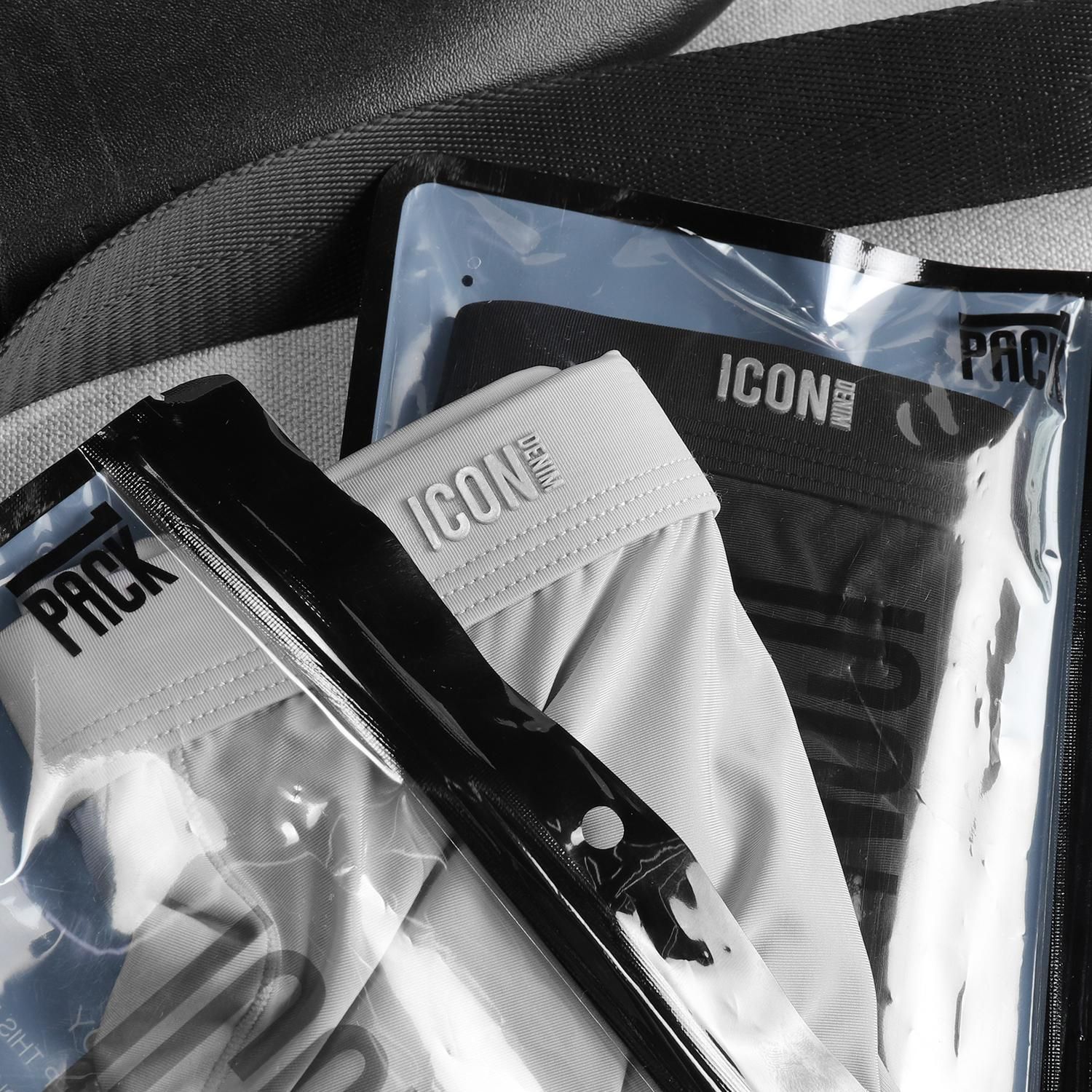 Boxer ICON DENIM Black - Gray