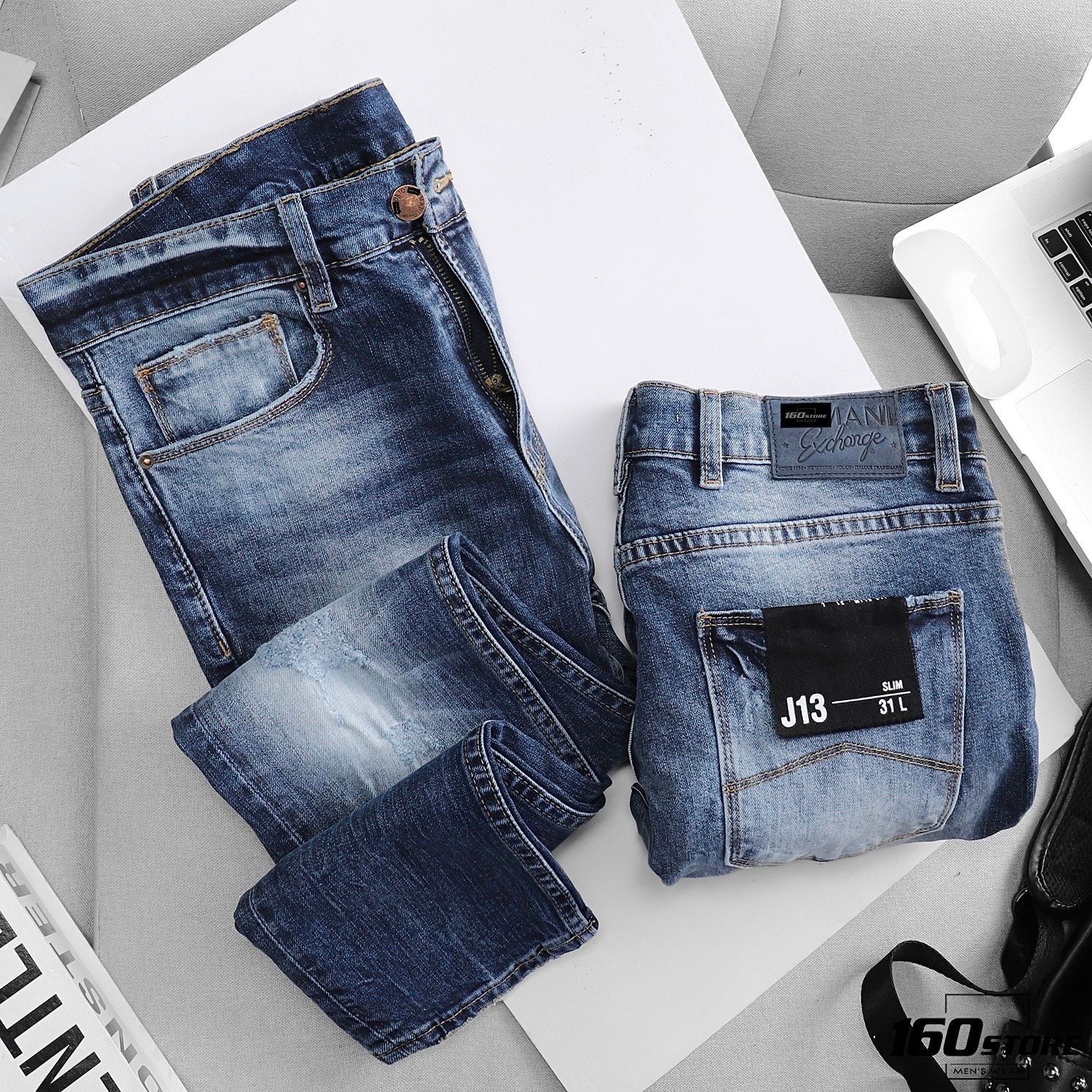 Quần jeans A.X / Slim Ripped