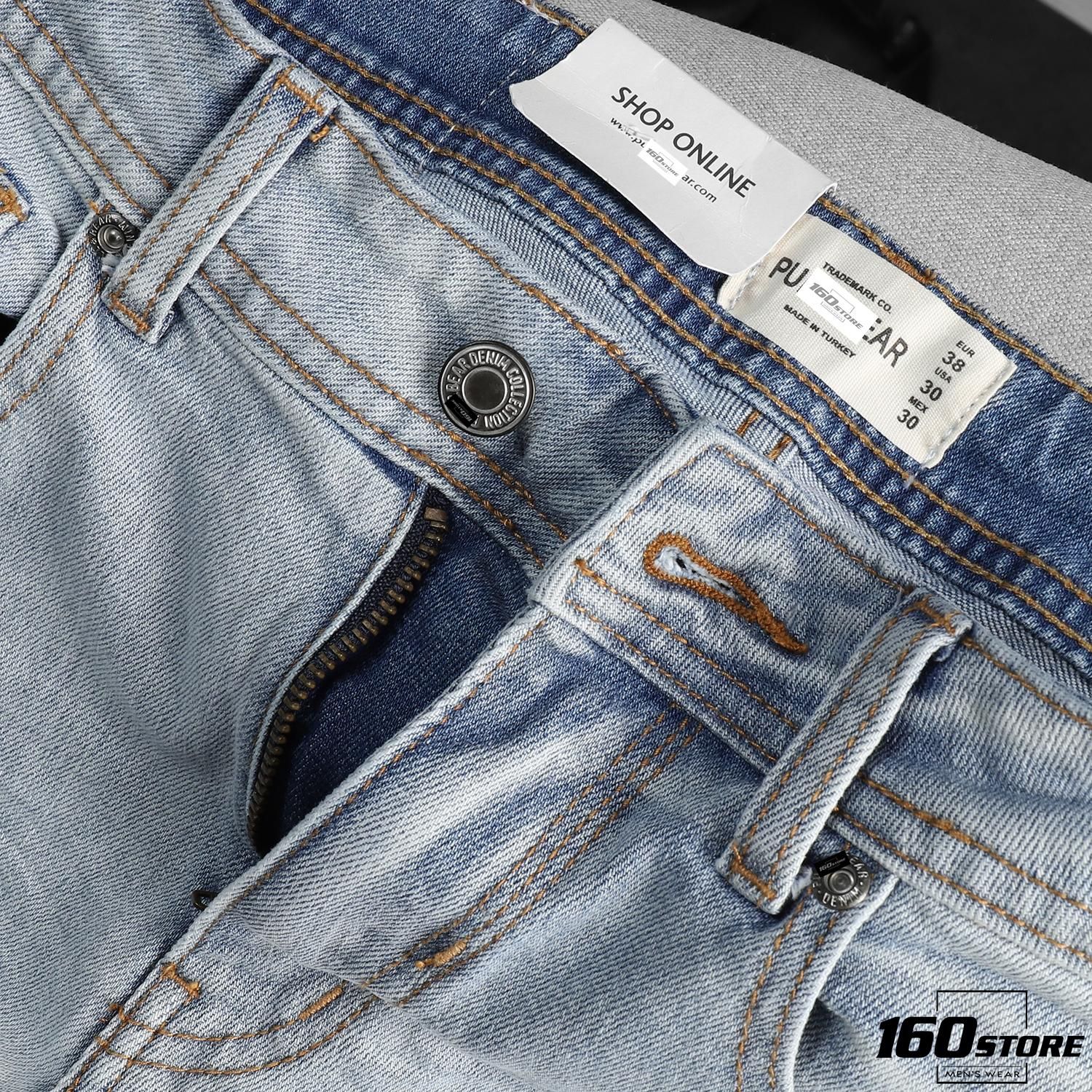 Quần jean P.B light blue ripped