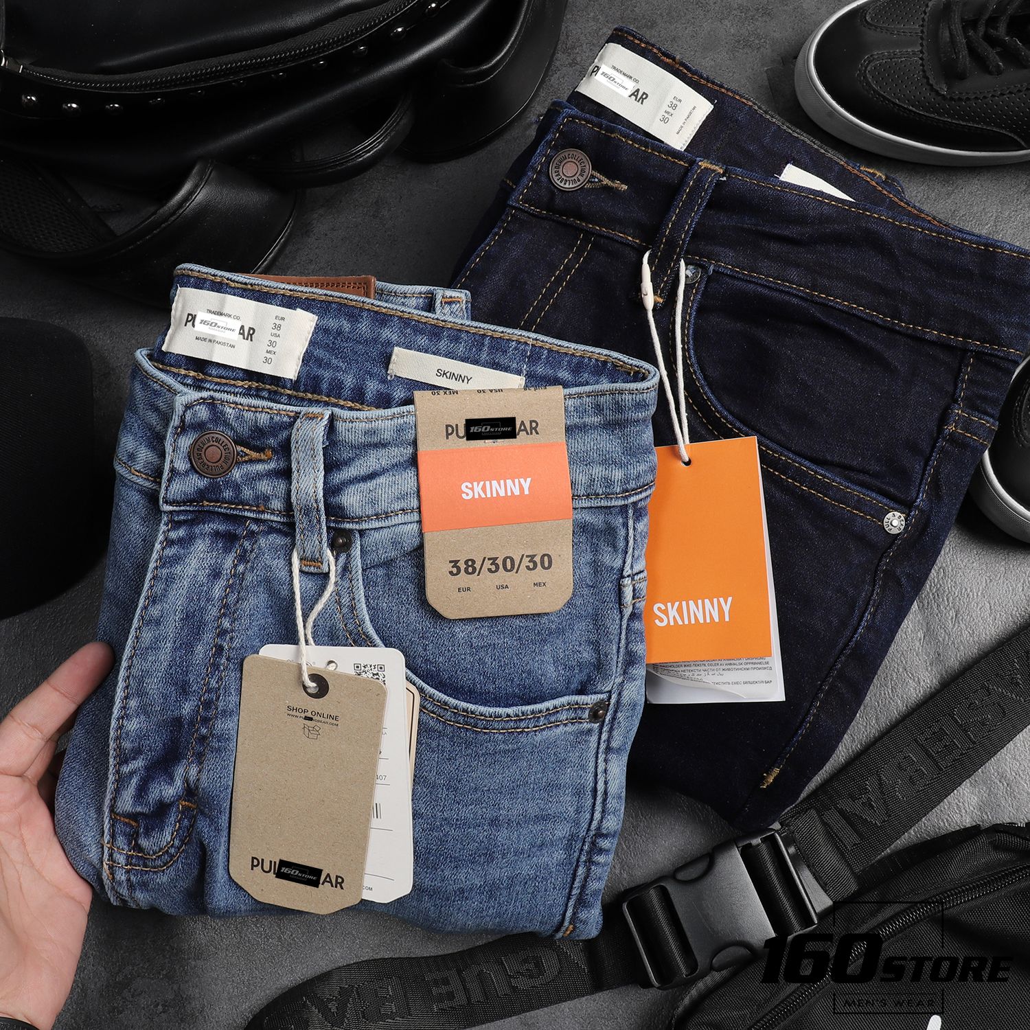 Quần jean P.B indigo skinny