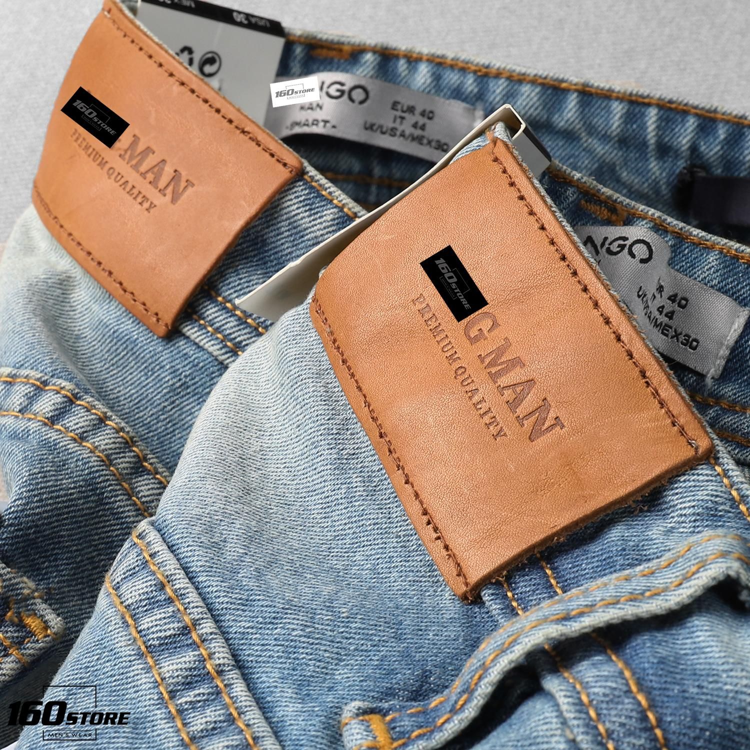 Quần jean M.N.G wash slim-fit