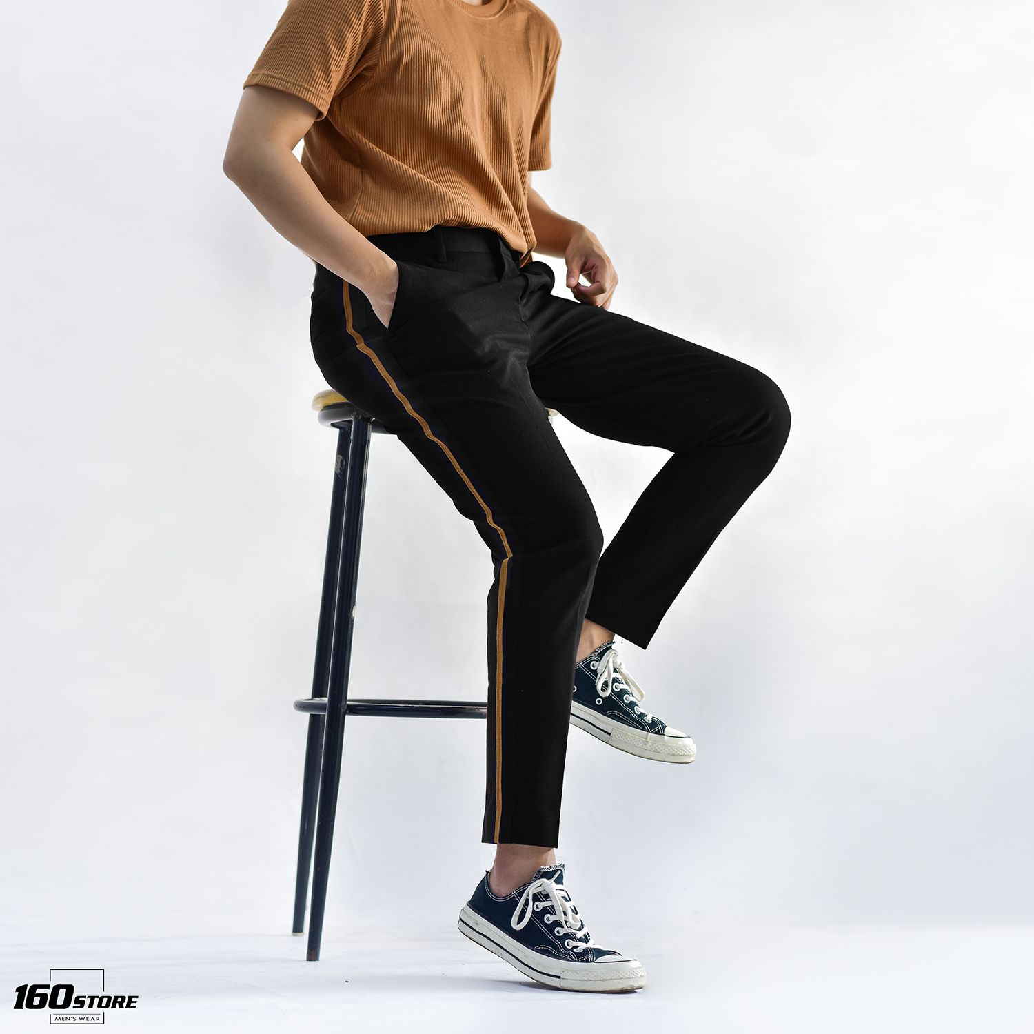 Quần tây ICON DENIM Skinny with side tape