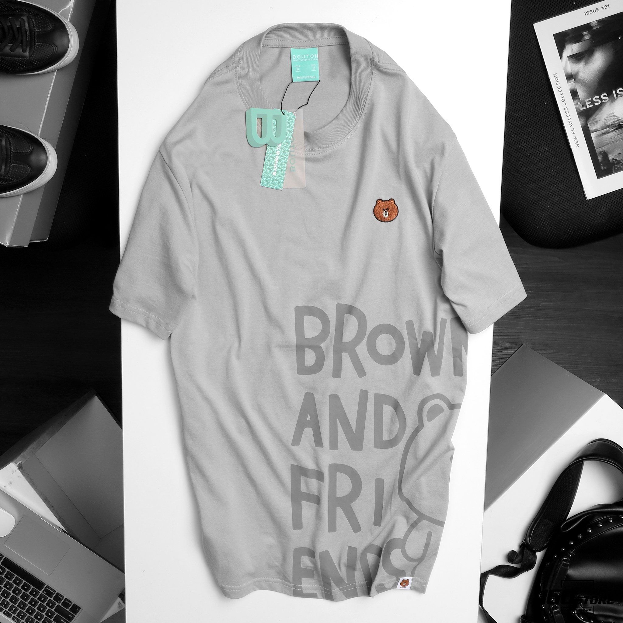 Áo thun BOUTON x BROWN