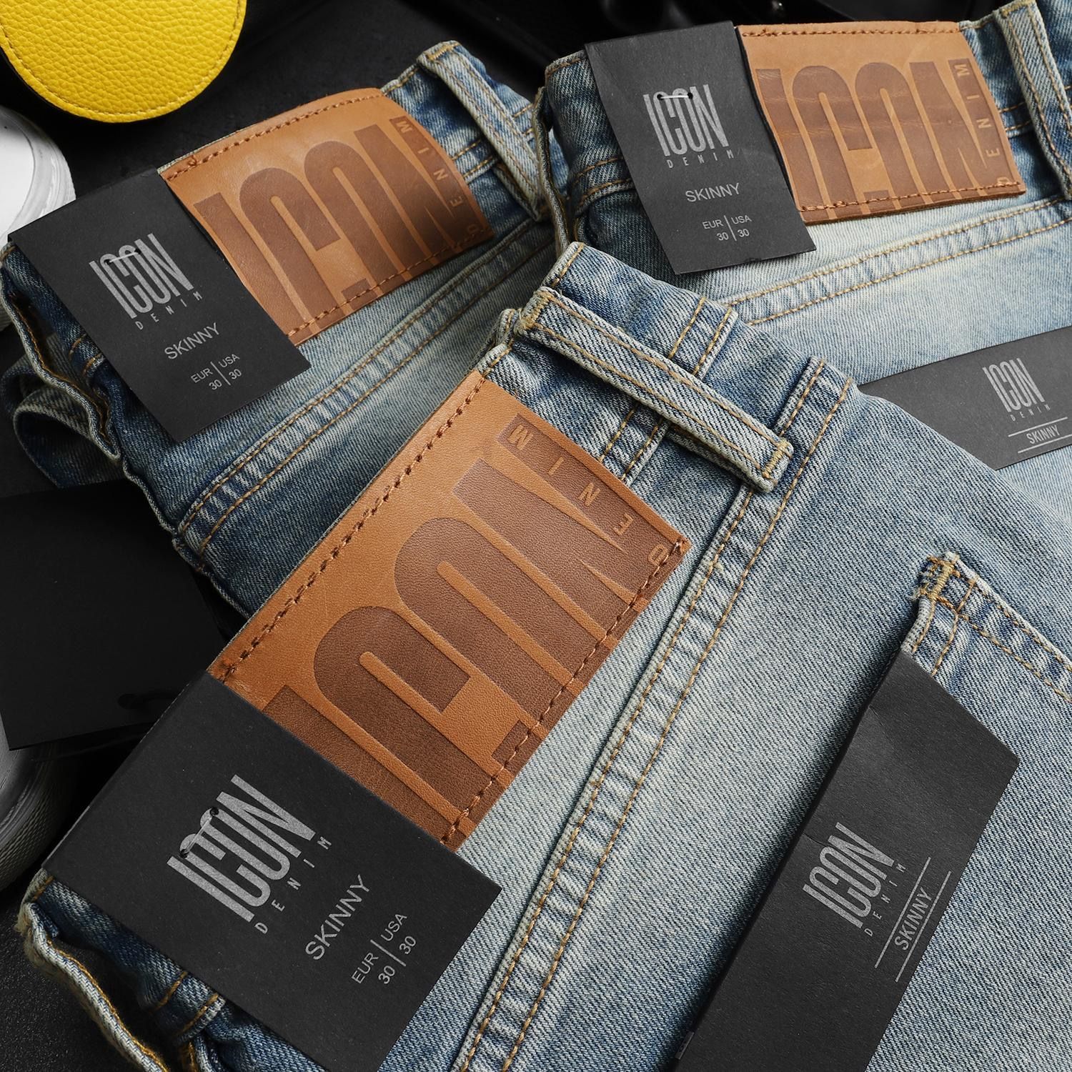 Quần jean ICON DENIM skinny dirty wash