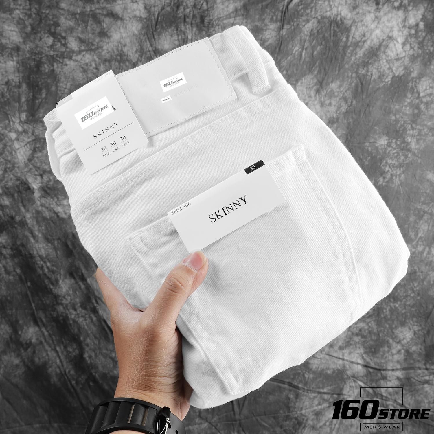 Quần jean ZRA white skinny