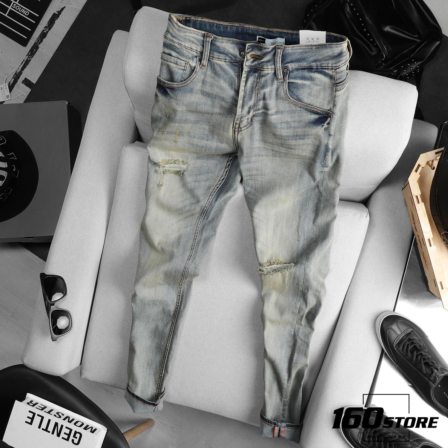 Quần jean ZRA dirty wash