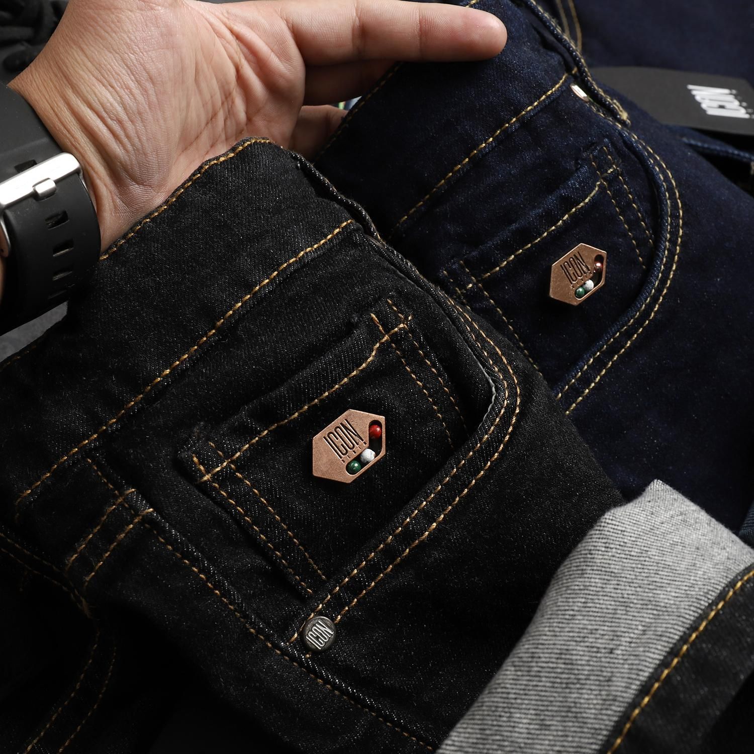 Quần jean ICON DENIM indigo black