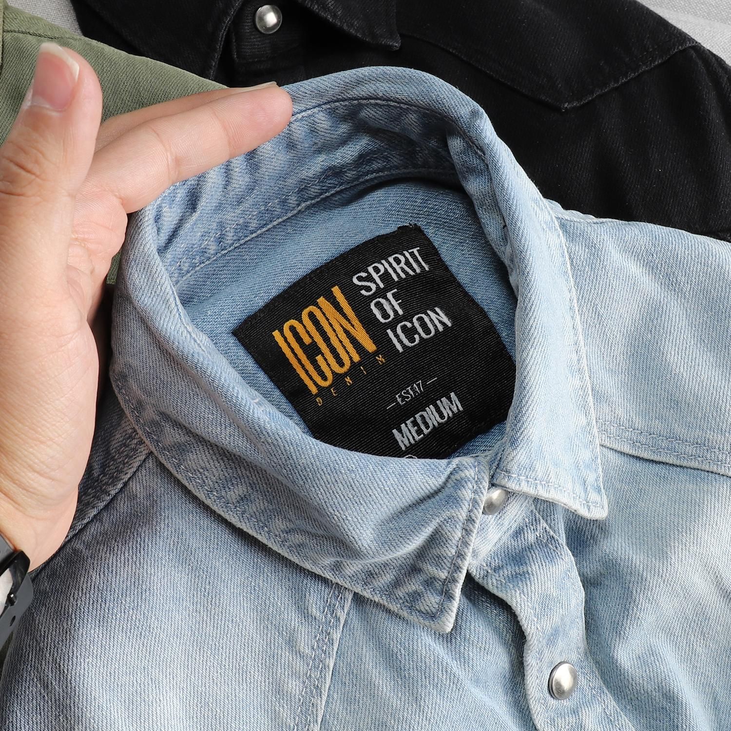 Áo sơmi jean ICON DENIM