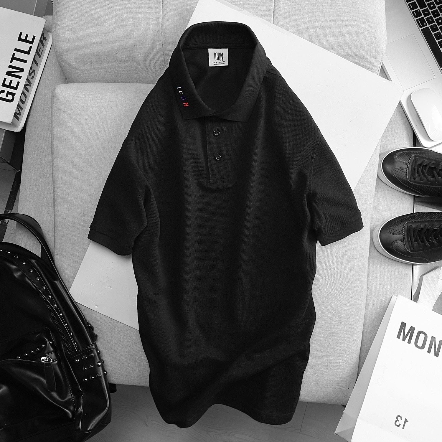 Áo polo ICON DENIM w neck logo